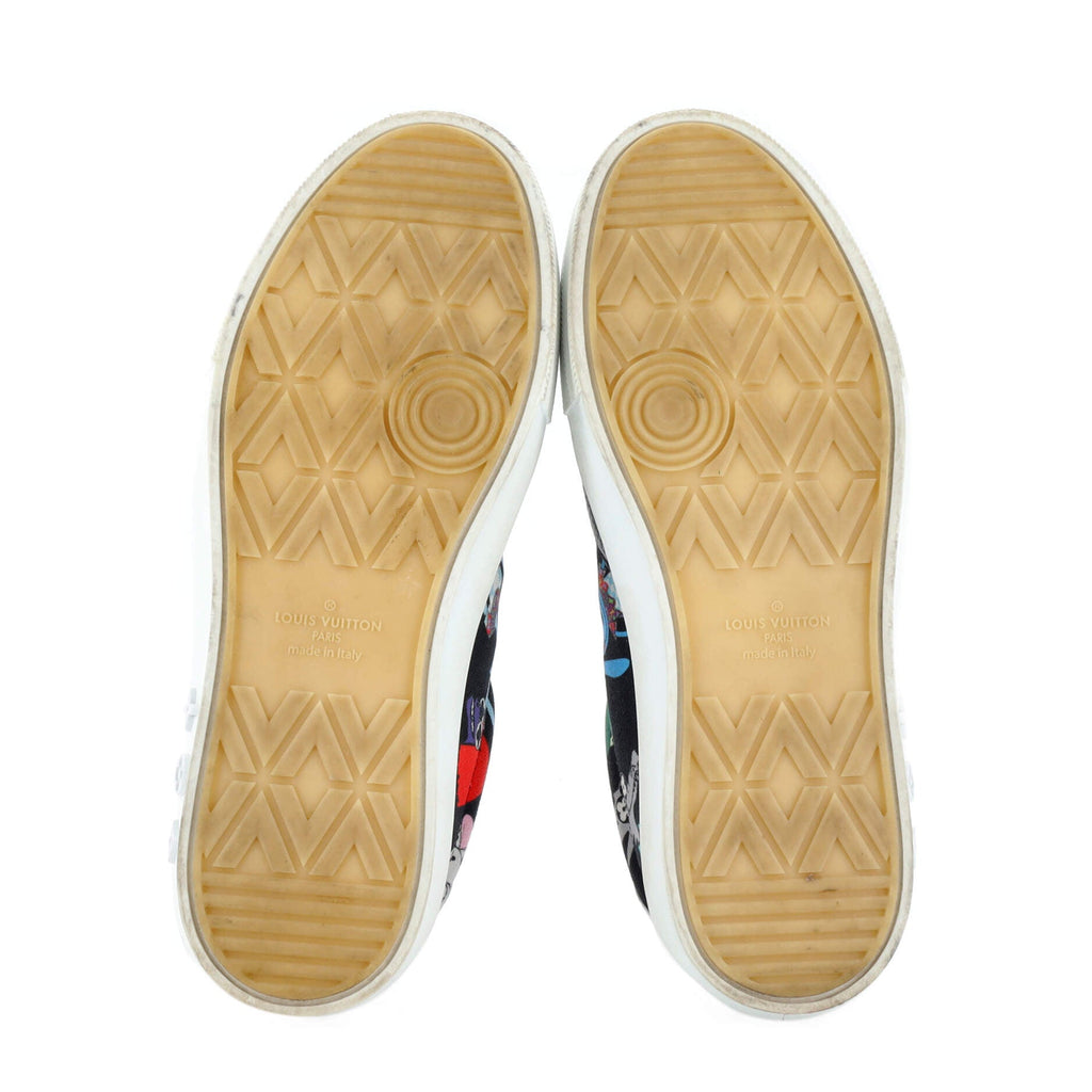 Men's LV Ollie & Friends Sneakers Printed Canvas and Leather