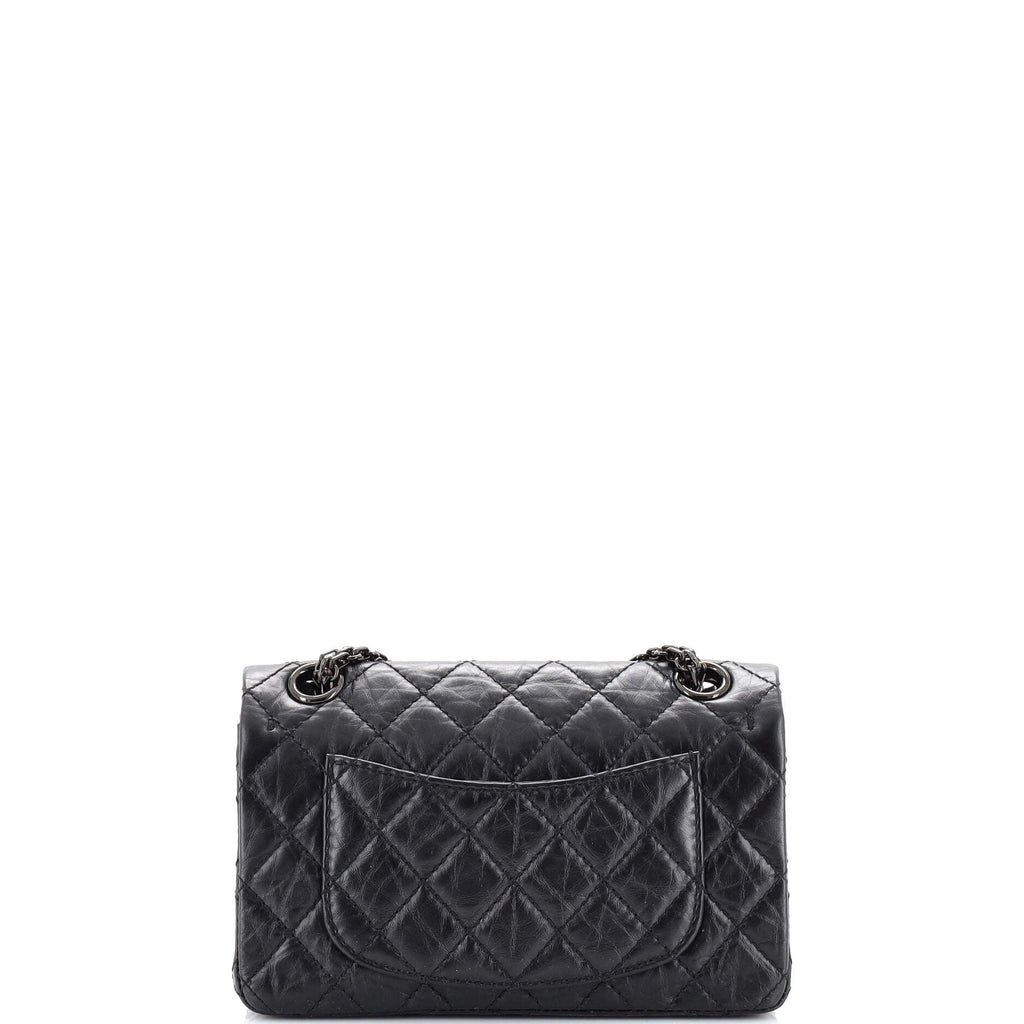 So Black Reissue 2.55 Flap Bag Quilted Aged Calfskin Mini