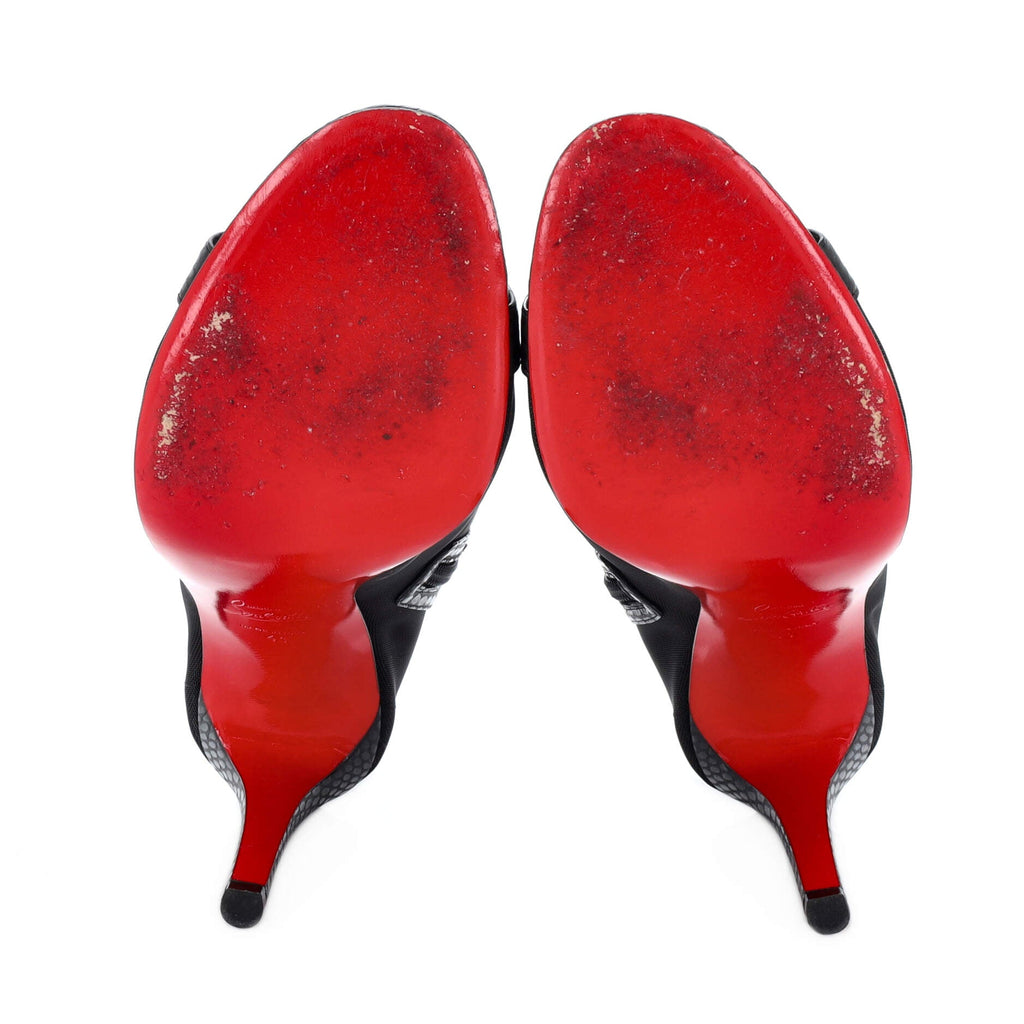 Women's Trouble Ankle Booties Mesh with Leather