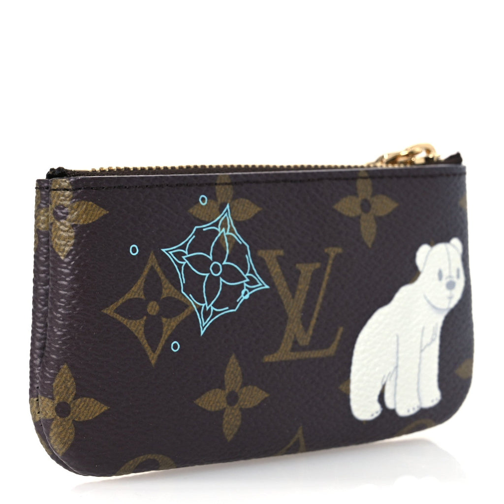 Monogram 2025 Christmas Animation Key Pouch Azur Frost