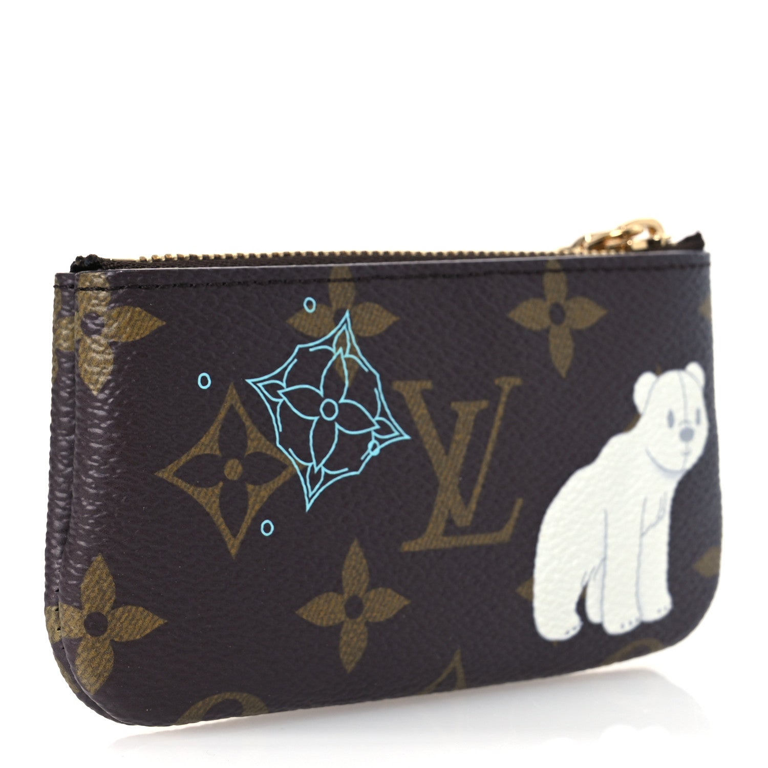Monogram 2025 Christmas Animation Key Pouch Azur Frost