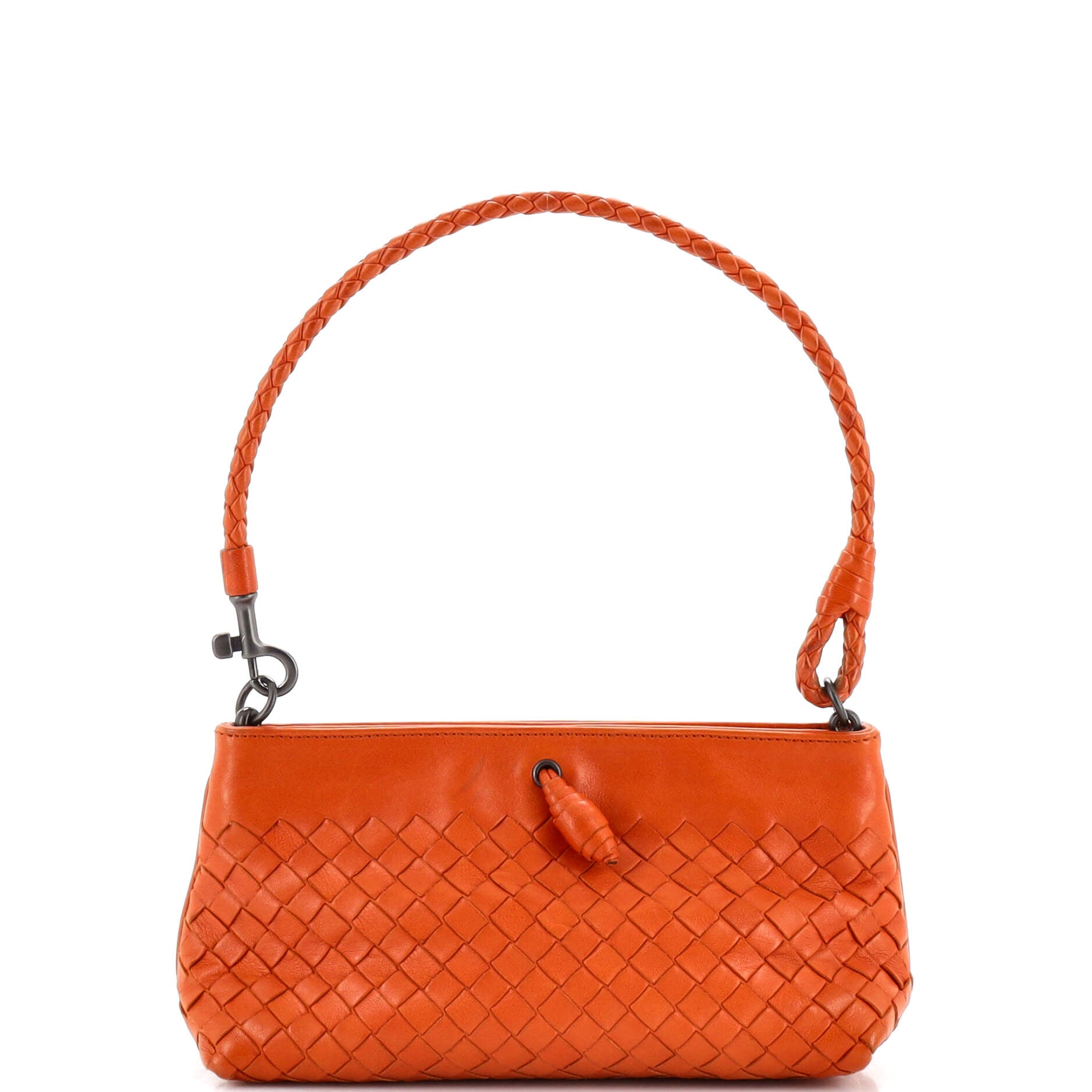 Pochette Shoulder Bag Intrecciato Leather Mini