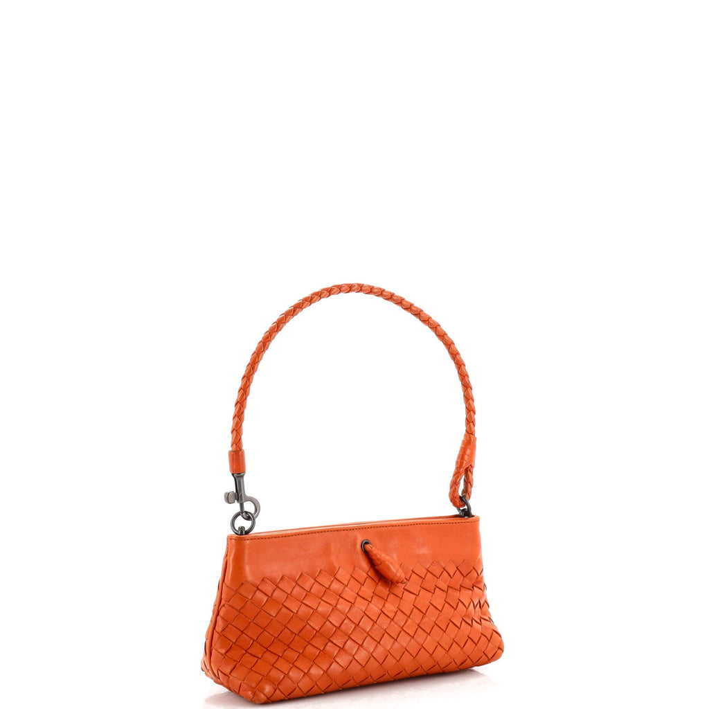 Pochette Shoulder Bag Intrecciato Leather Mini