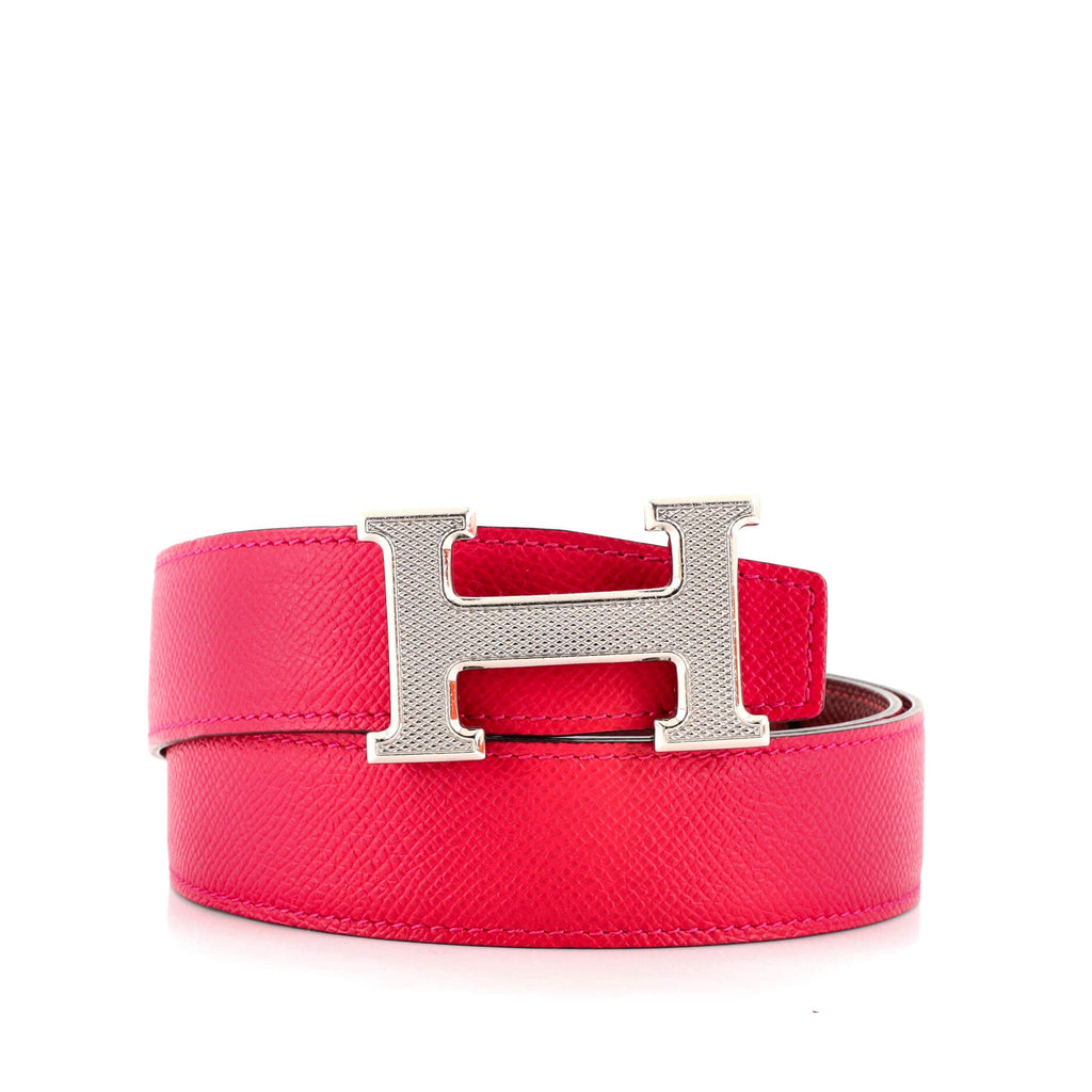 Constance Reversible Belt Leather with Guilloche Hardware Medium 85