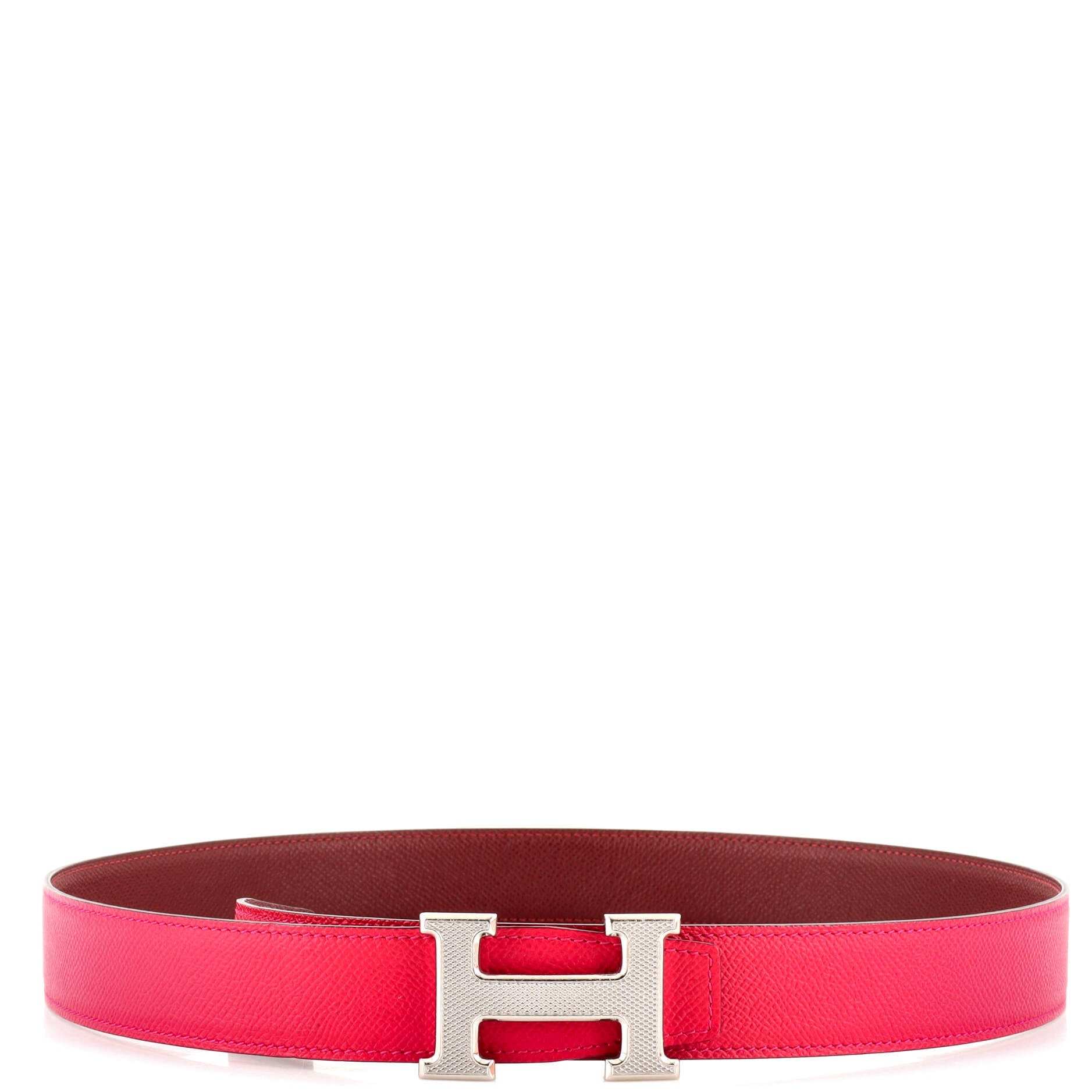 Constance Reversible Belt Leather with Guilloche Hardware Medium 85