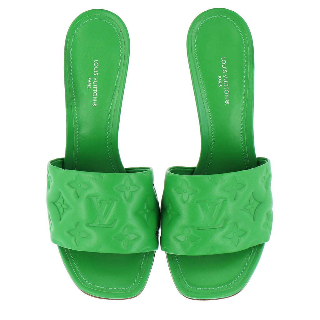 Women's Revival Heeled Mules Monogram Embossed Leather