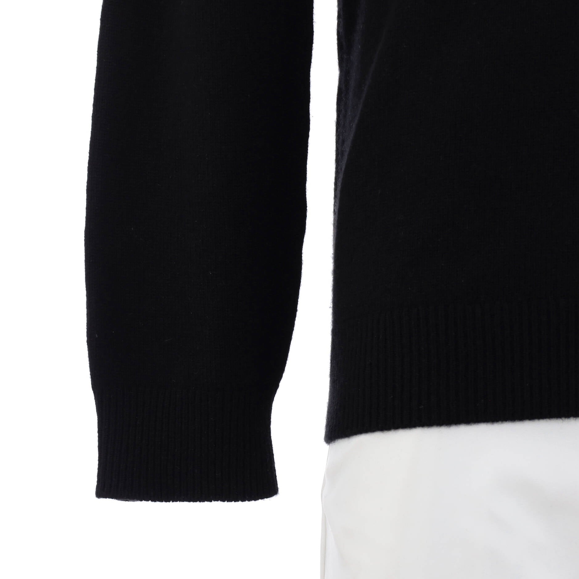 Men's Half And Half Monogram Crewneck Sweater Cashmere Blend