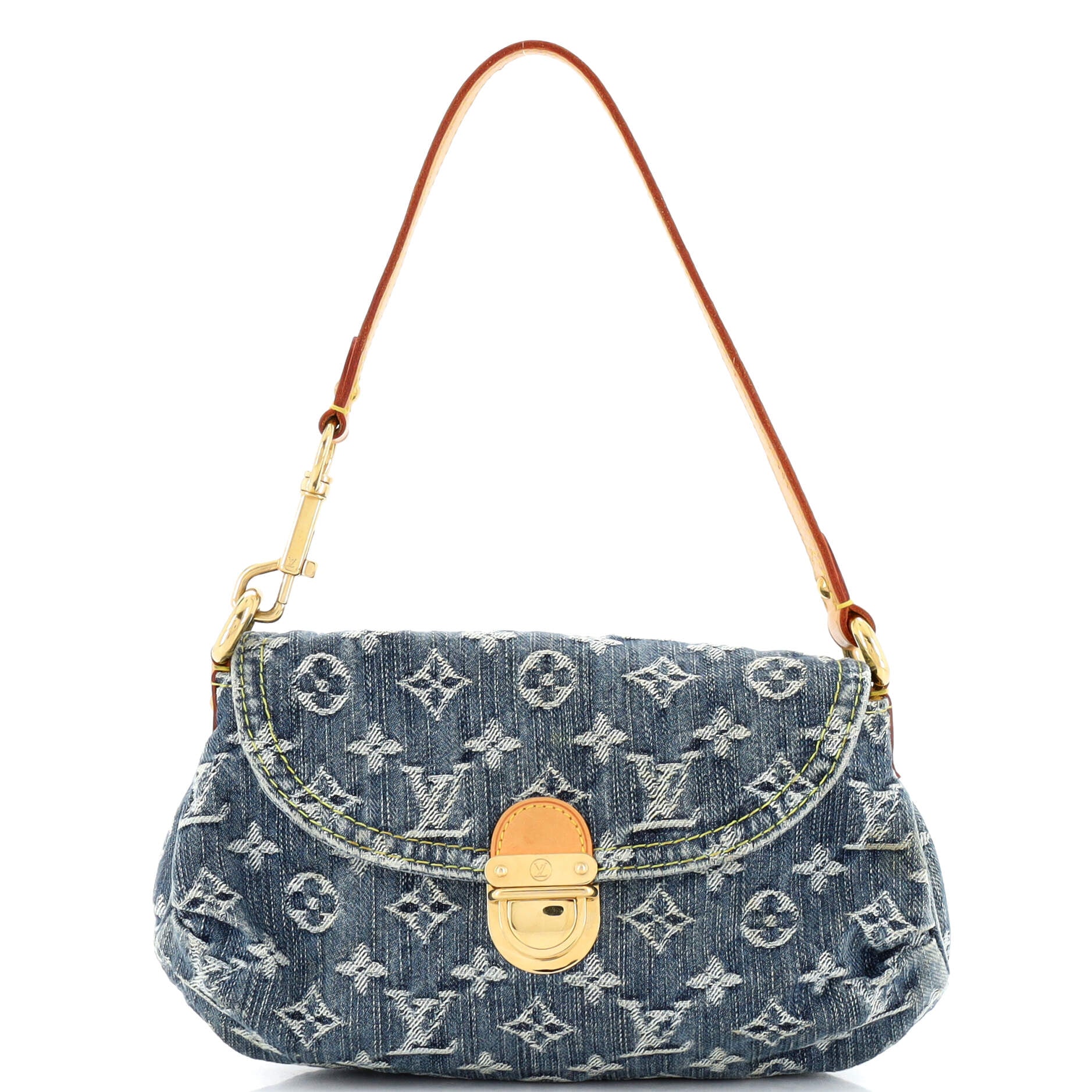Pleaty Handbag Denim Mini