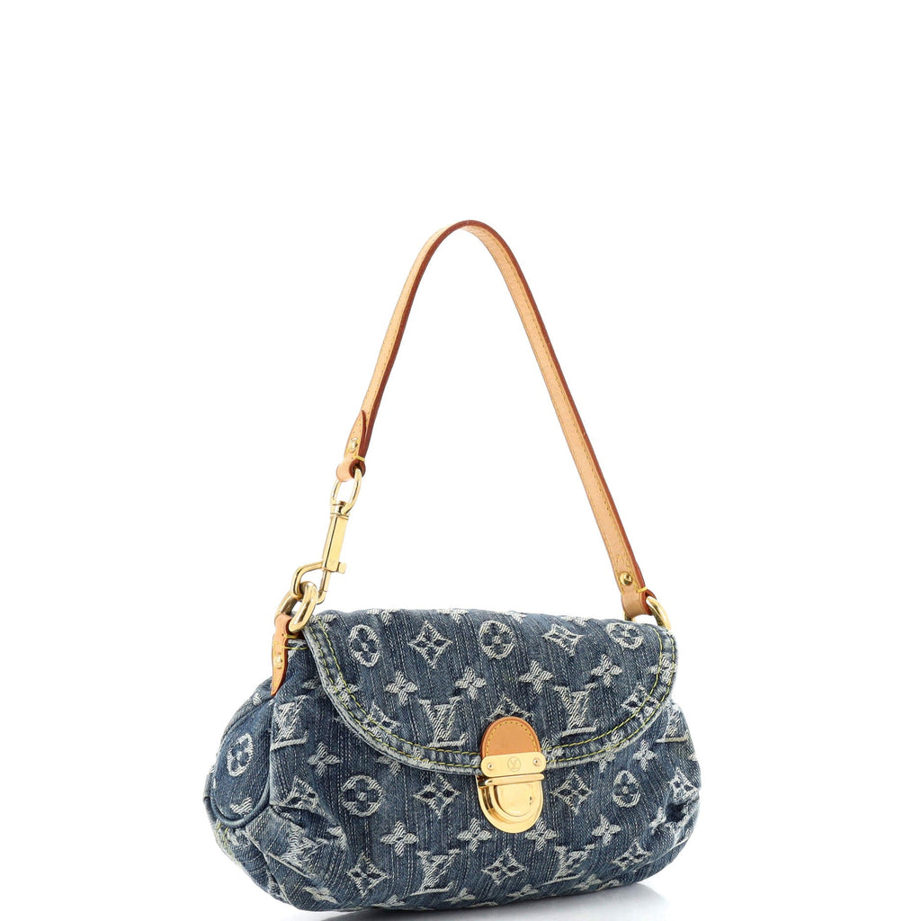 Pleaty Handbag Denim Mini