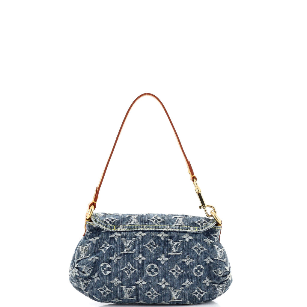 Pleaty Handbag Denim Mini