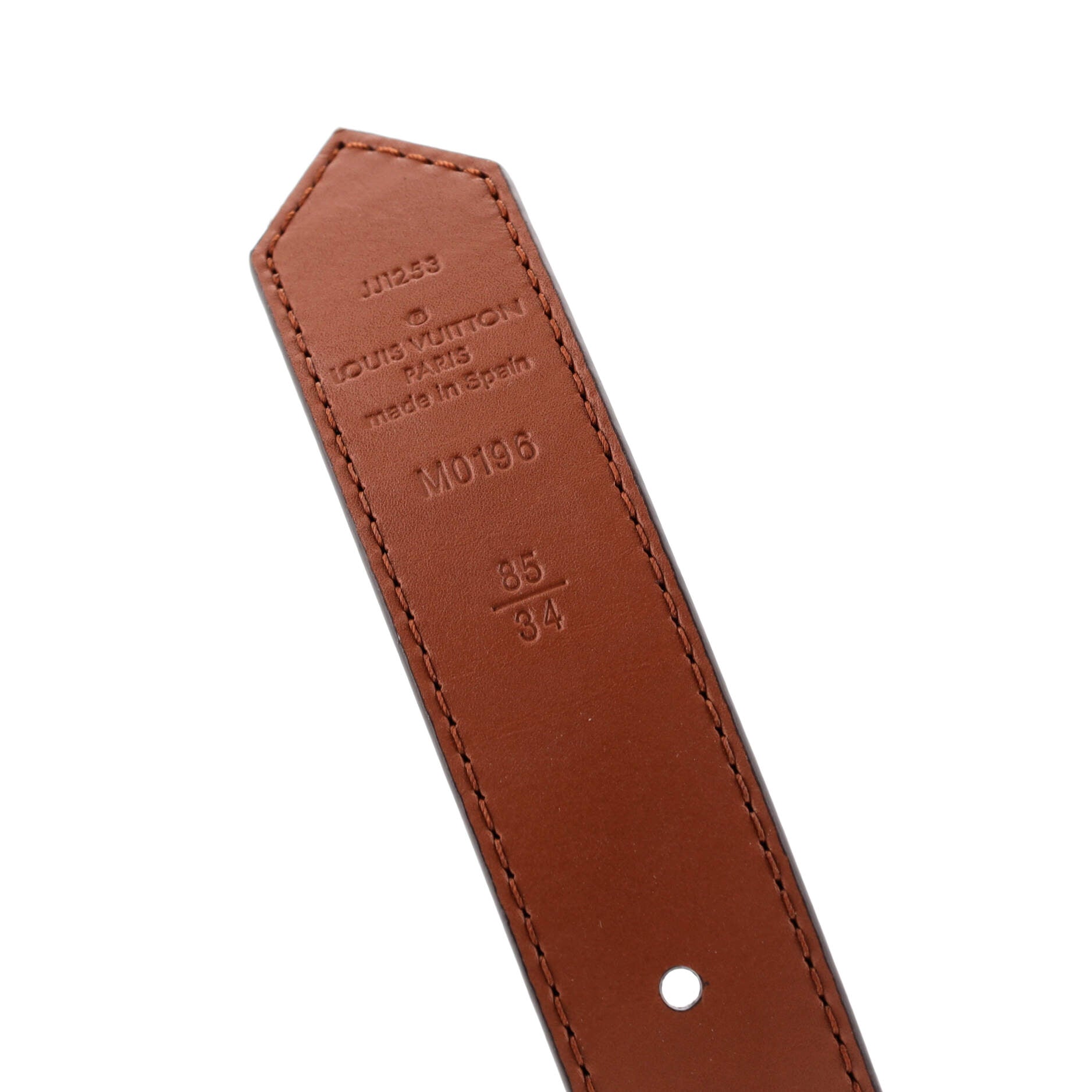 Dauphine Reversible Belt Reverse Monogram Canvas and Leather Thin 85