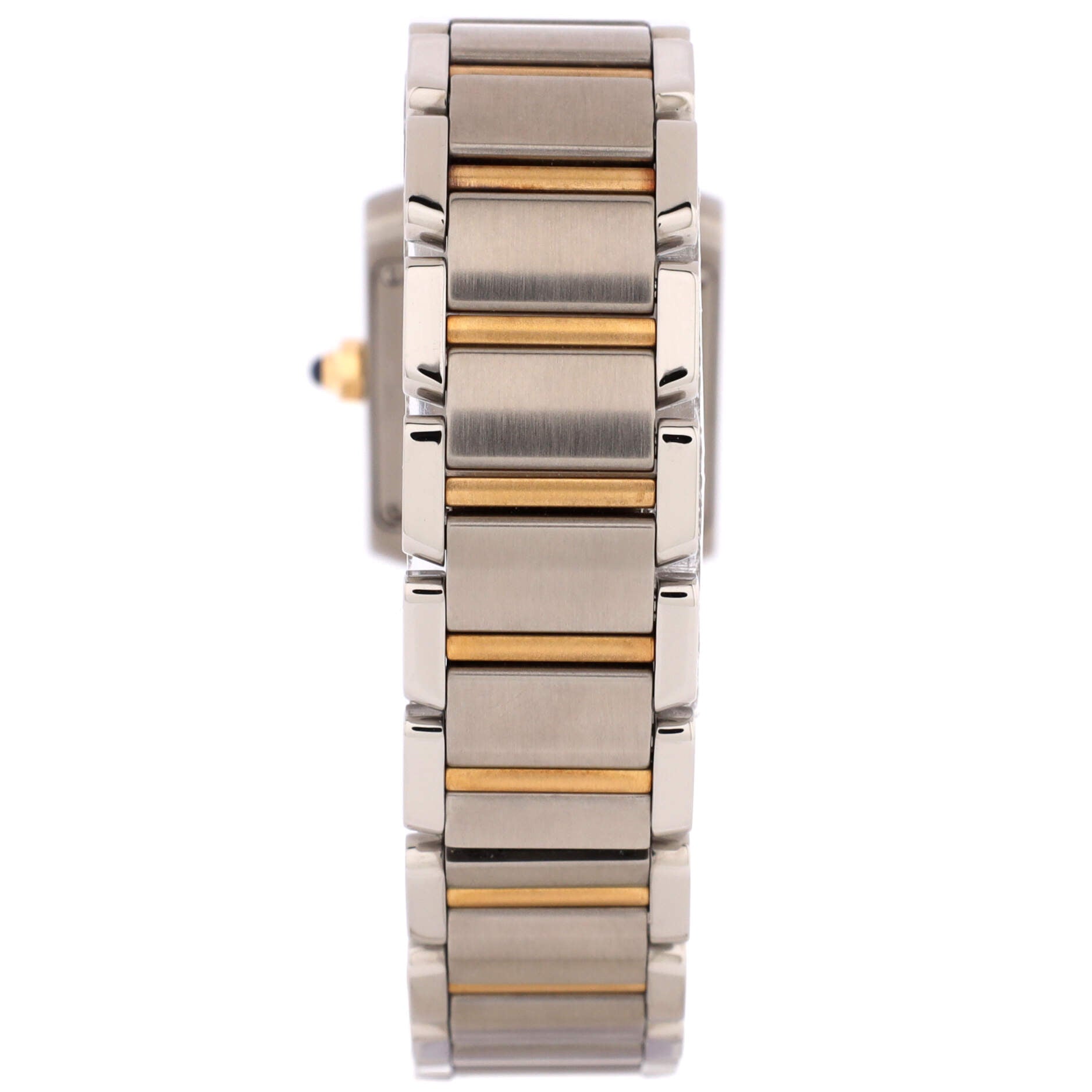 Tank Francaise Quartz Watch Stainless Steel and Yellow Gold 20