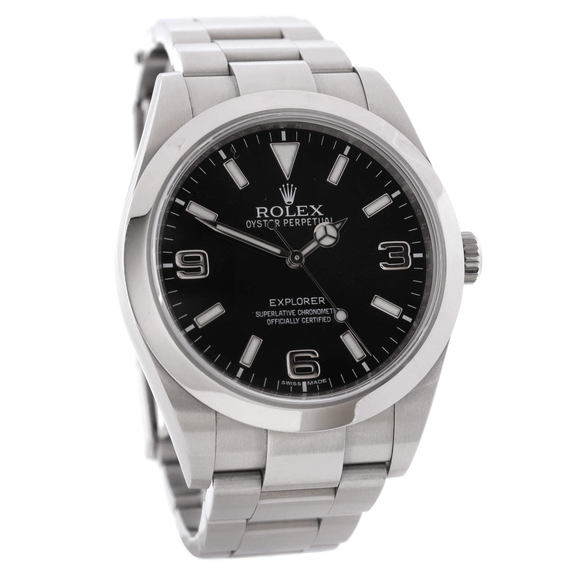 Oyster Perpetual Explorer Automatic Watch Stainless Steel 39