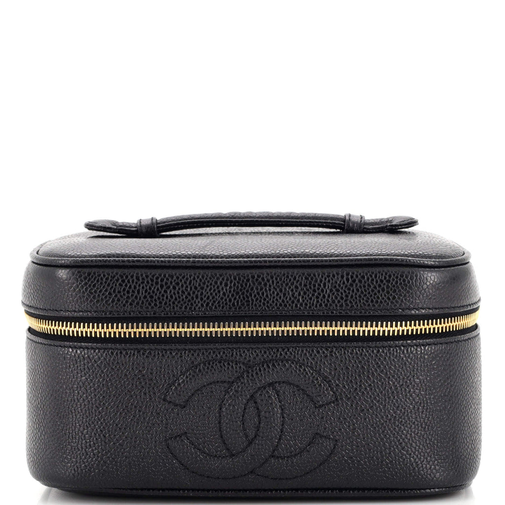 Vintage Timeless Cosmetic Case Caviar Medium