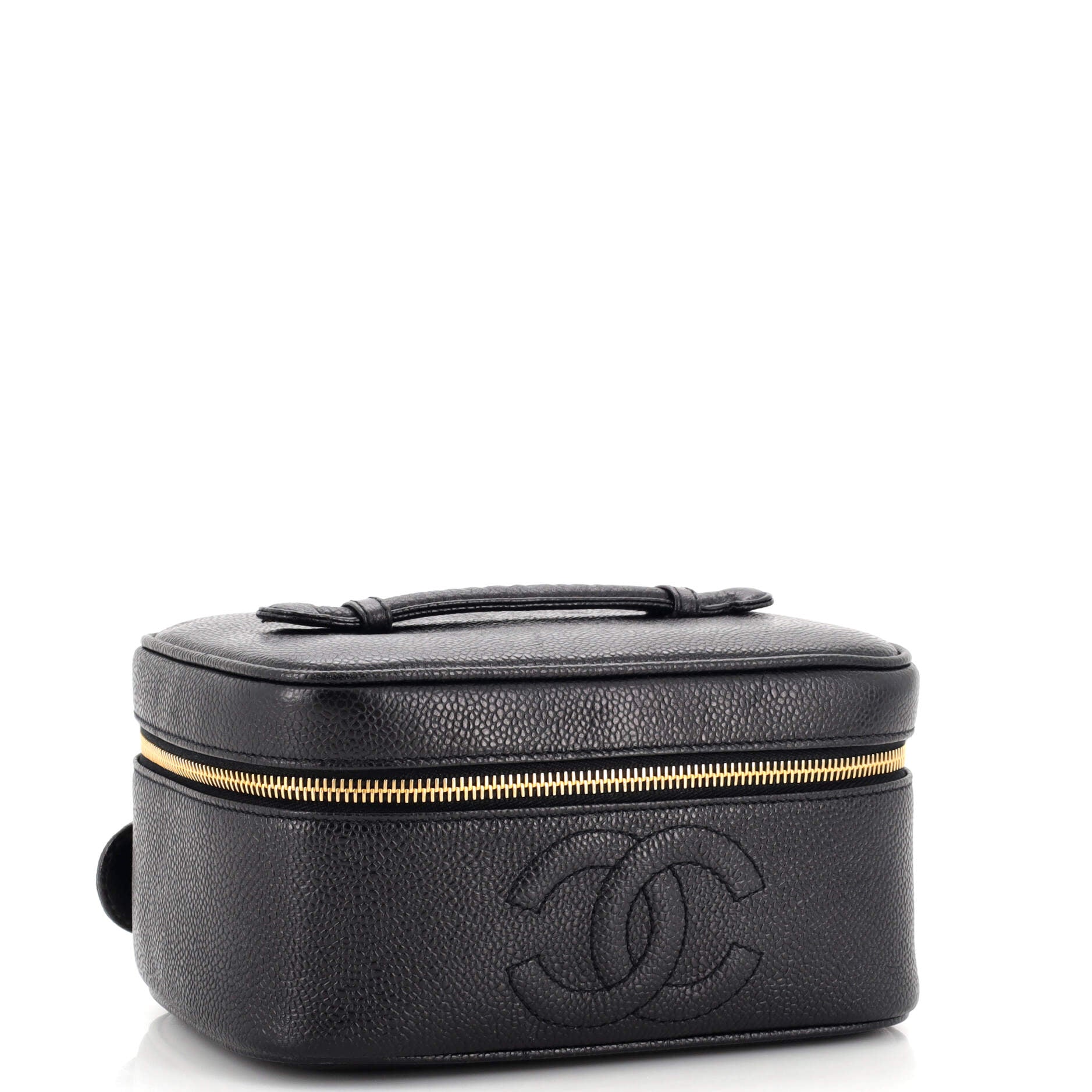Vintage Timeless Cosmetic Case Caviar Medium