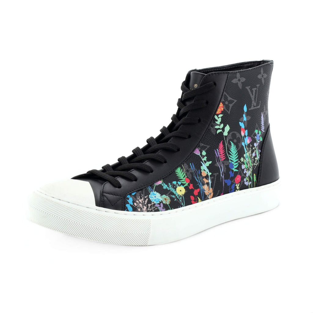 Men's Tattoo High-Top Sneakers Printed Monogram Eclipse Canvas
