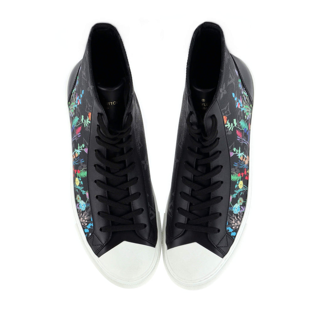 Men's Tattoo High-Top Sneakers Printed Monogram Eclipse Canvas