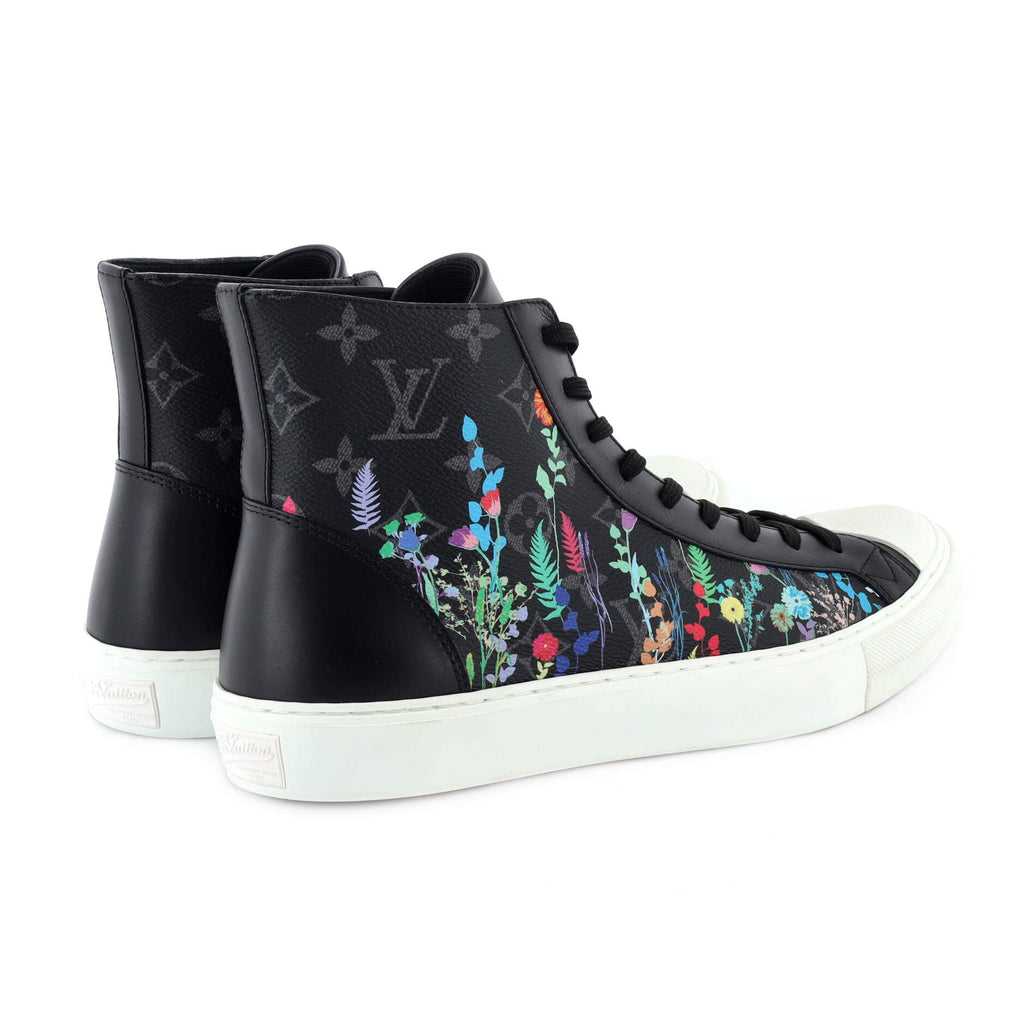 Men's Tattoo High-Top Sneakers Printed Monogram Eclipse Canvas