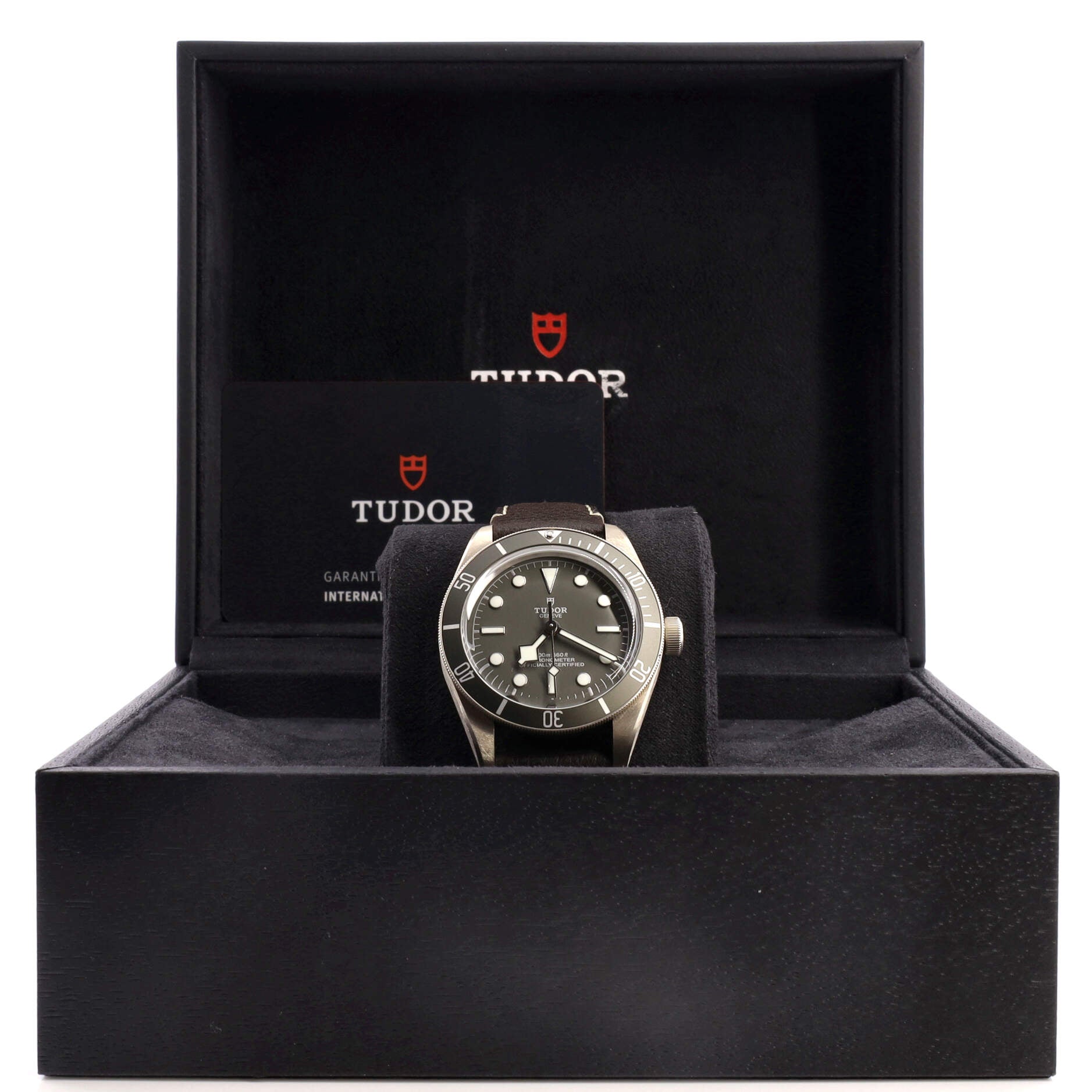 Heritage Black Bay Fifty-Eight Automatic Watch Sterling Silver and Leather 39