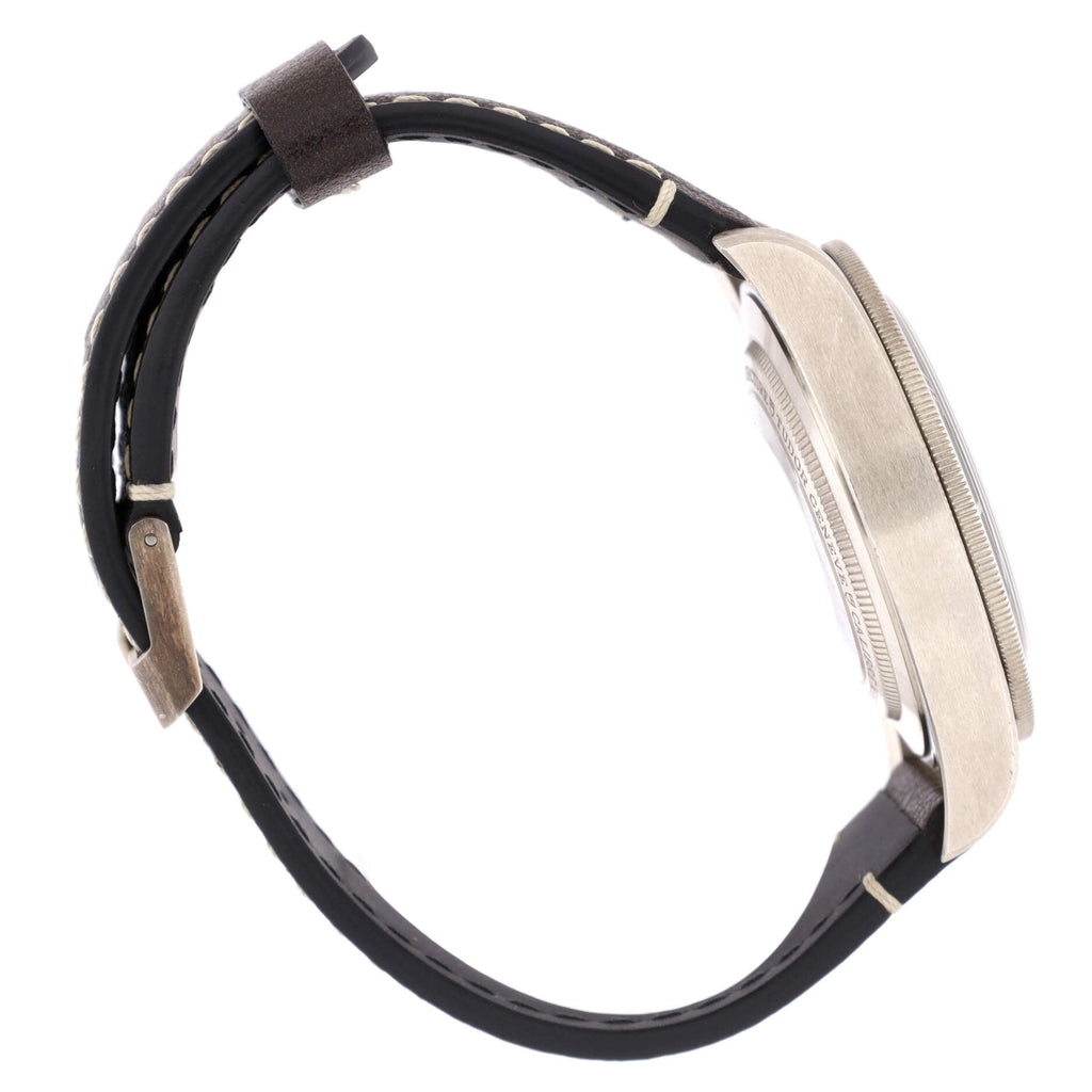 Heritage Black Bay Fifty-Eight Automatic Watch Sterling Silver and Leather 39
