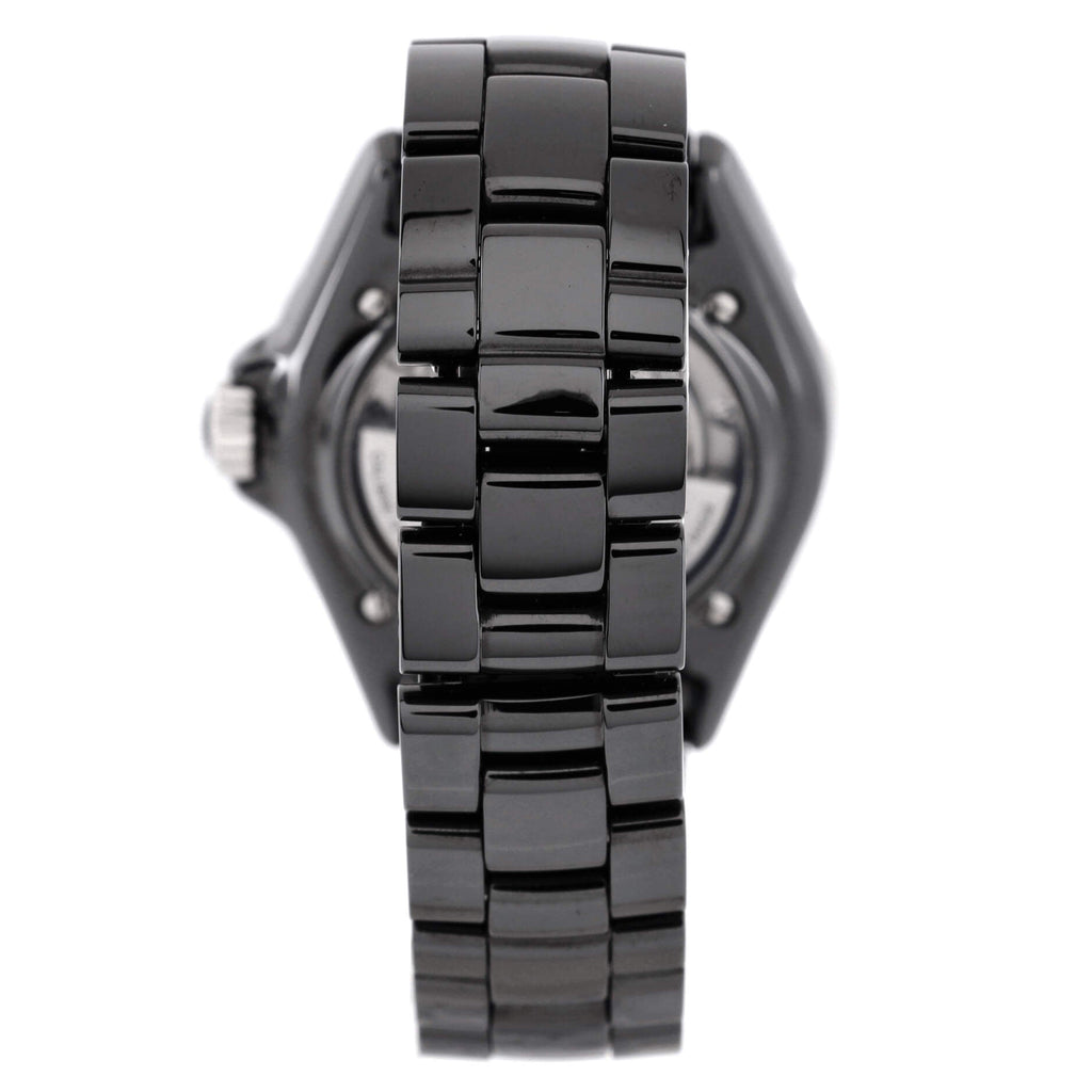 J12 Automatic Watch Ceramic and Stainless Steel with Diamond Markers 38