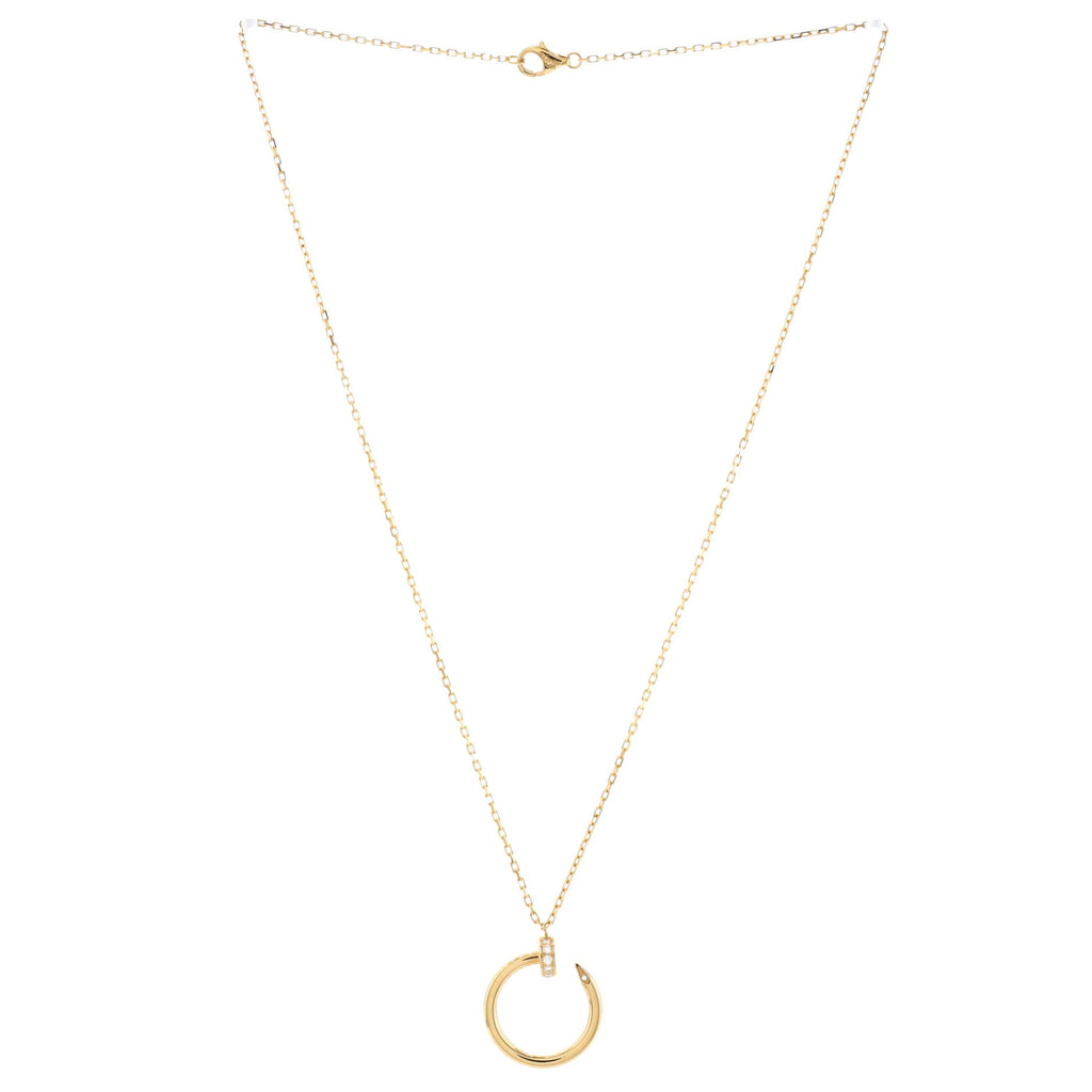Juste un Clou Pendant Necklace 18K Yellow Gold with Diamonds
