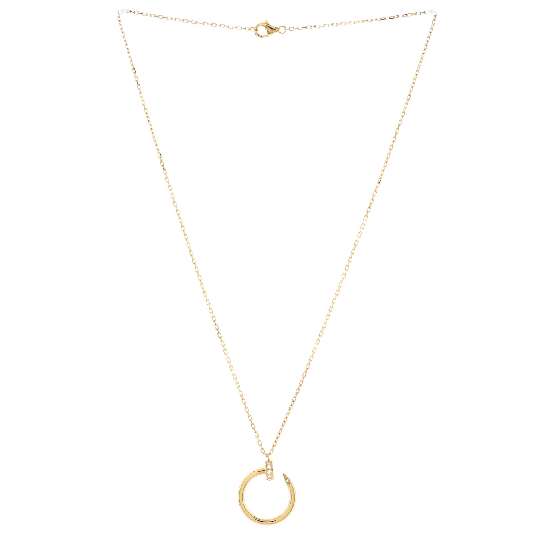 Juste un Clou Pendant Necklace 18K Yellow Gold with Diamonds