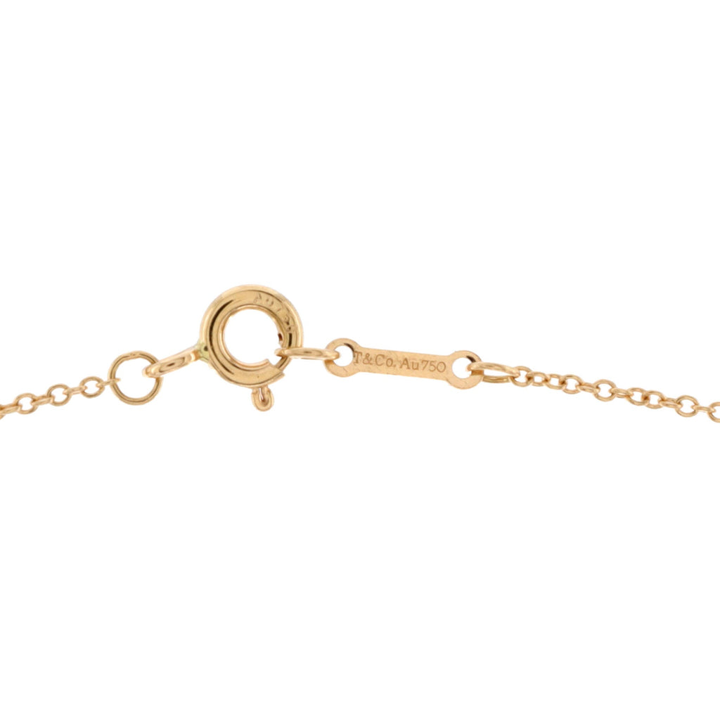 Double Loving Heart Pendant Necklace 18K Rose Gold with Diamond
