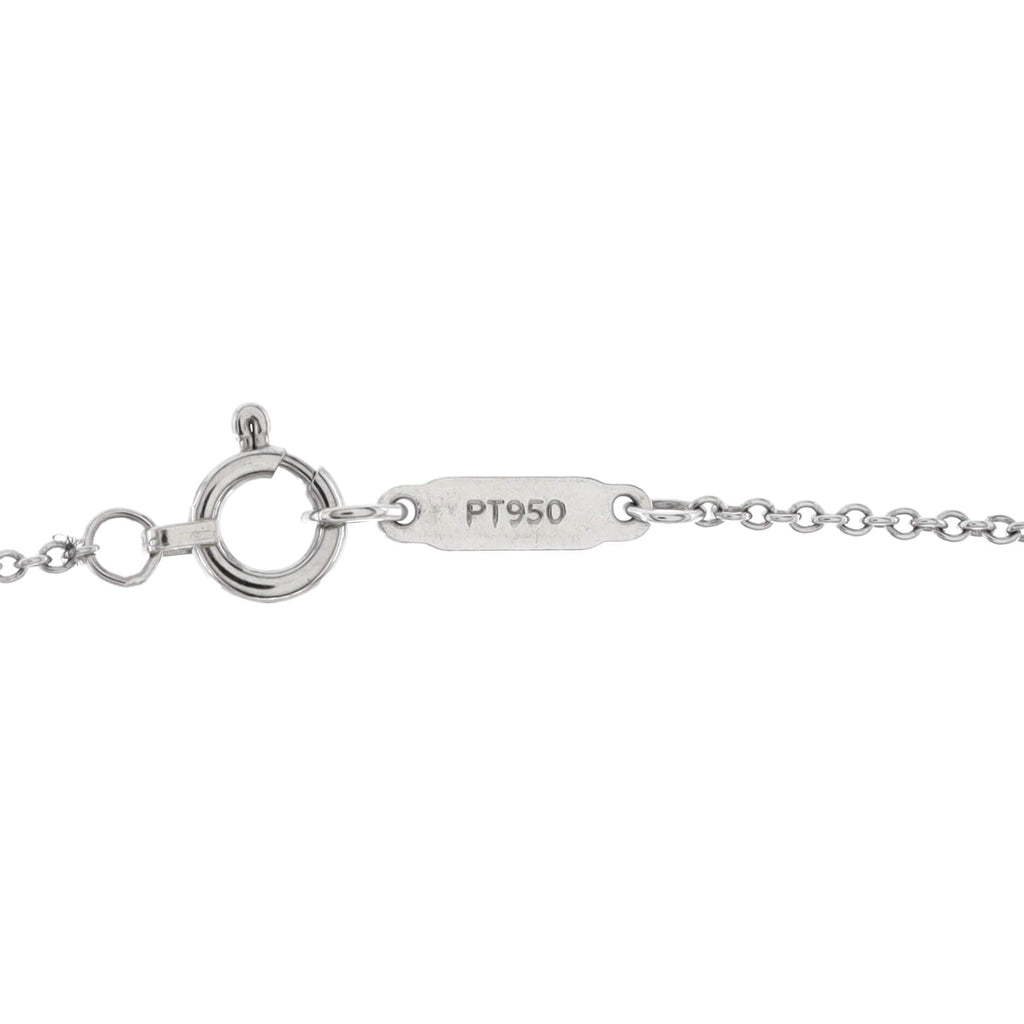 Sentimental Heart Pendant Necklace Platinum with Diamonds and Pink Sapphires Mini
