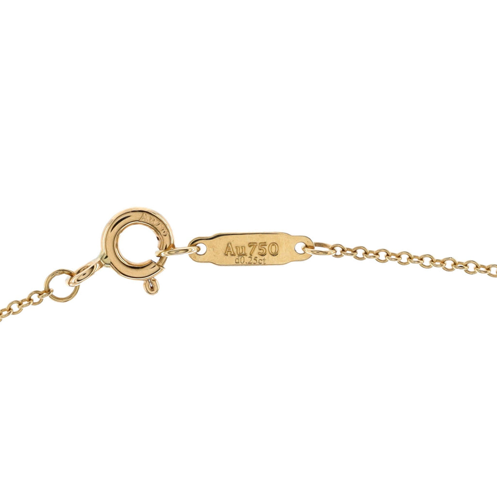 Heart Pendant Necklace 18K Rose Gold and Diamonds Mini