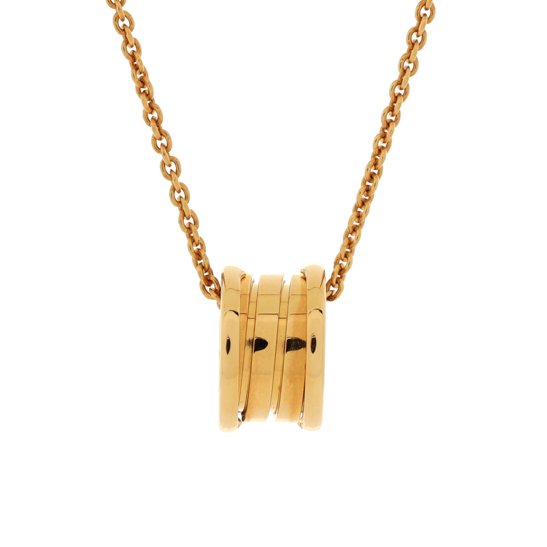 B.Zero1 Pendant Necklace 18K Yellow Gold Small