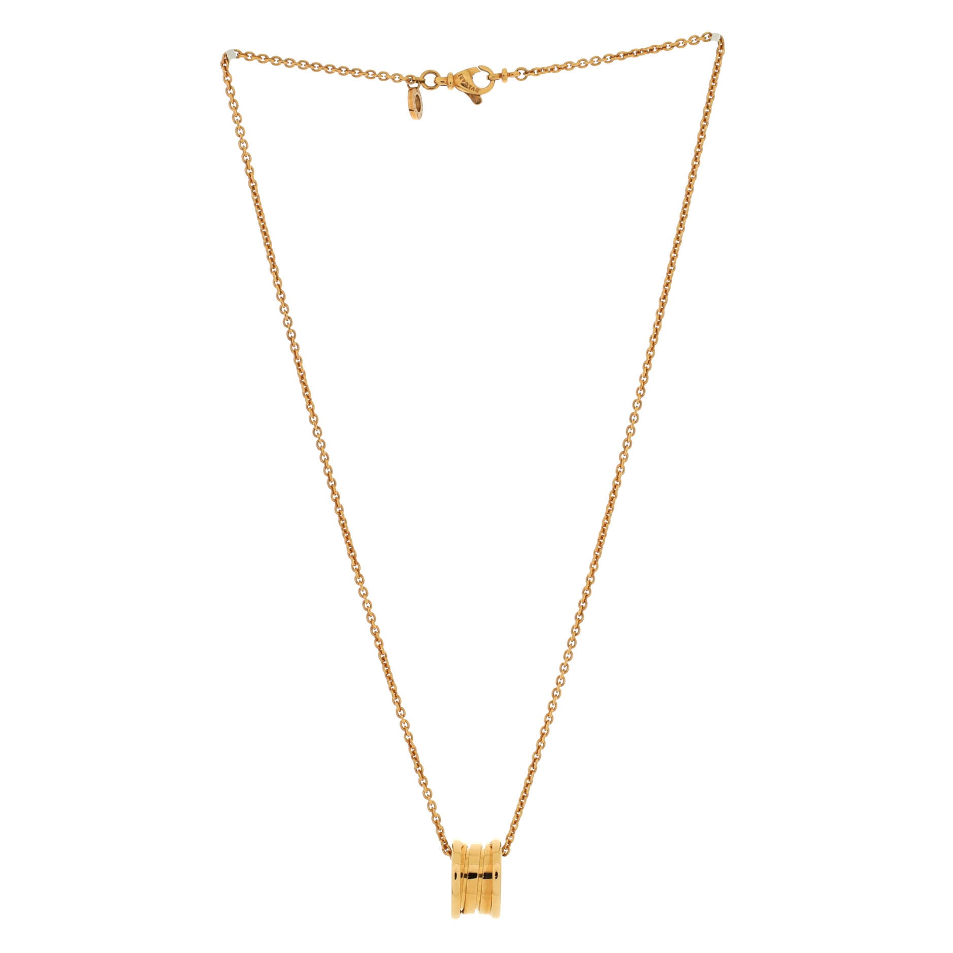 B.Zero1 Pendant Necklace 18K Yellow Gold Small