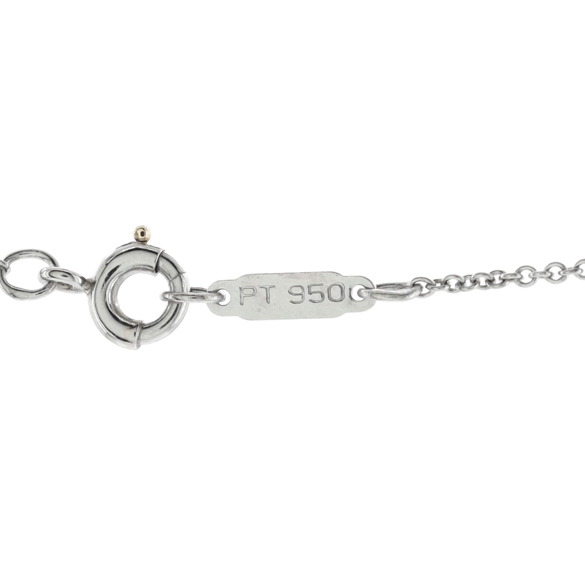 Cross Pendant Necklace Platinum and Diamonds Small
