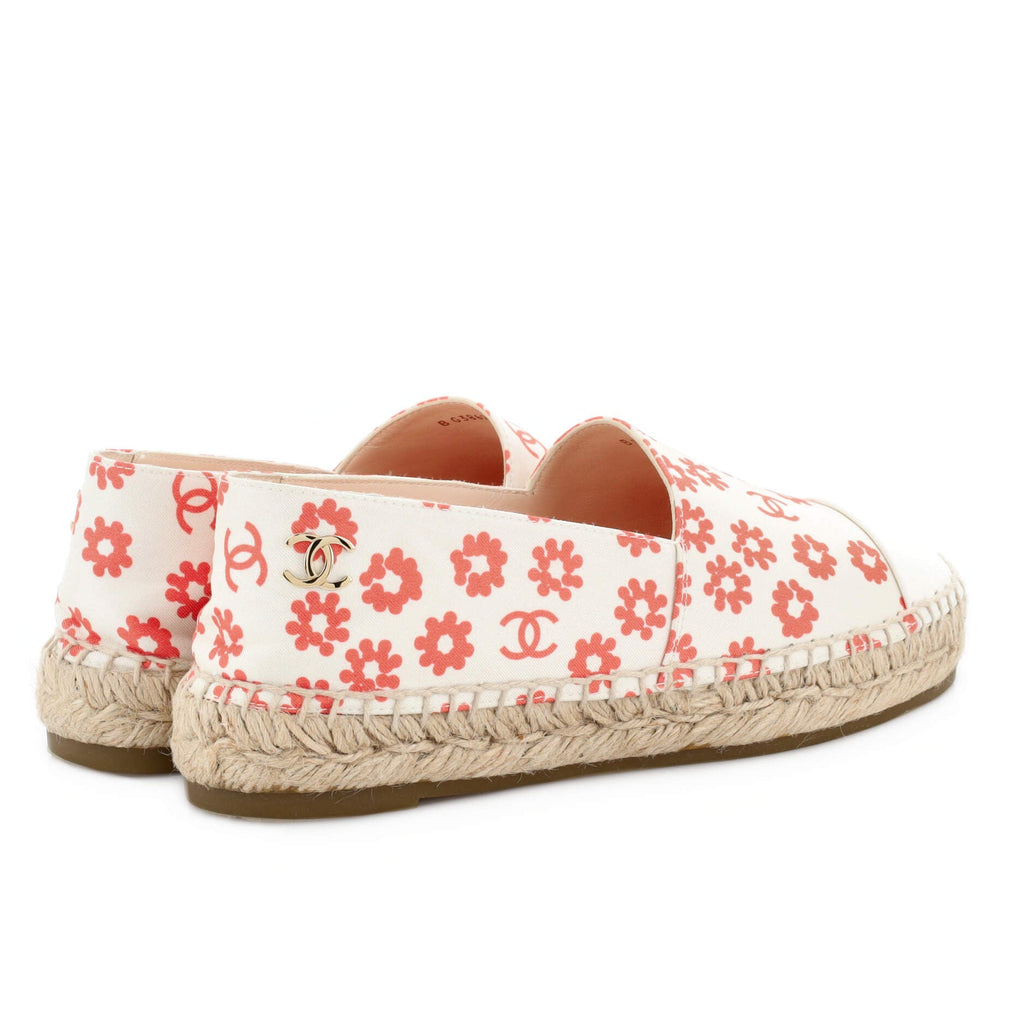 Women's Cap Toe Espadrilles Printed Canvas