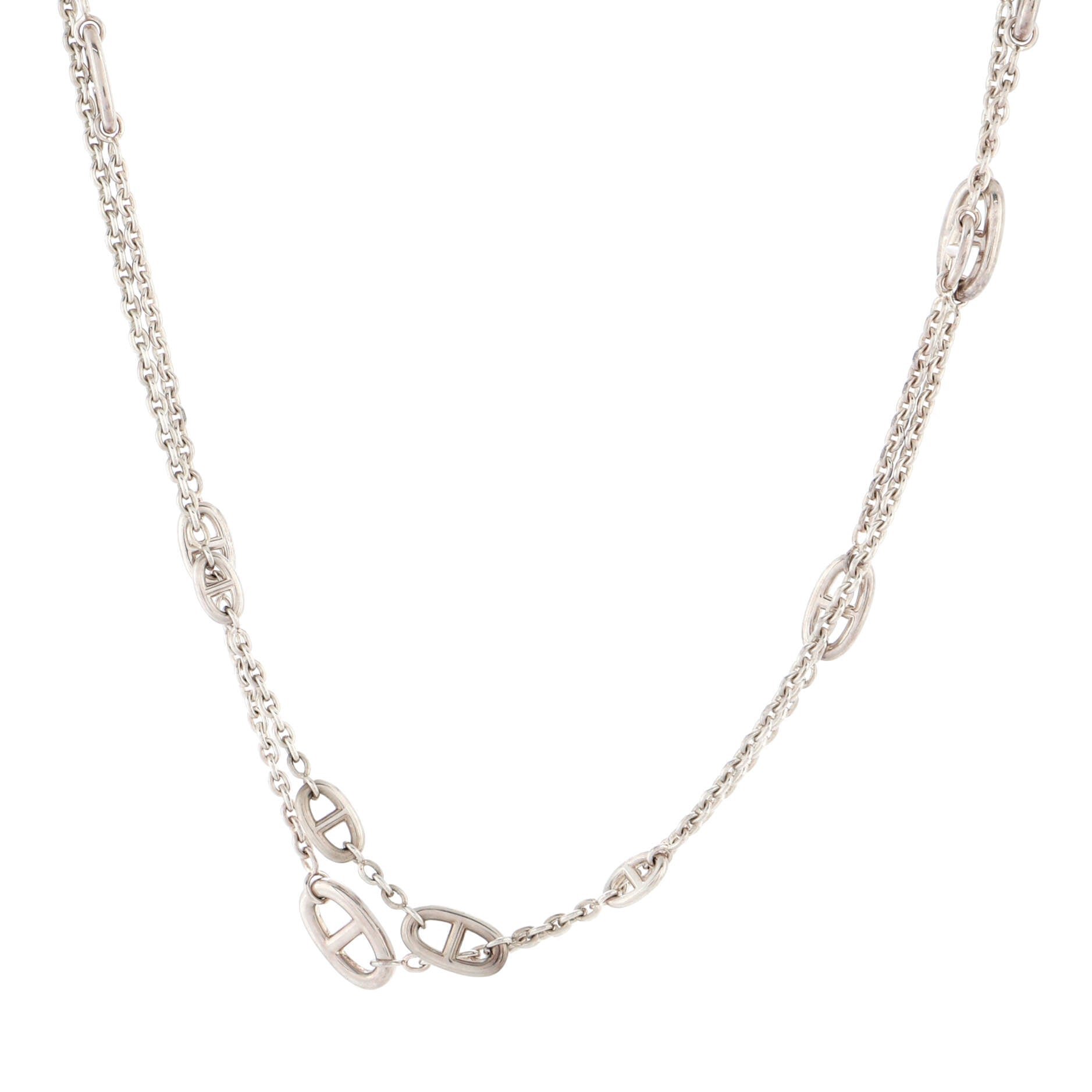 Farandole Long Necklace Sterling Silver 160