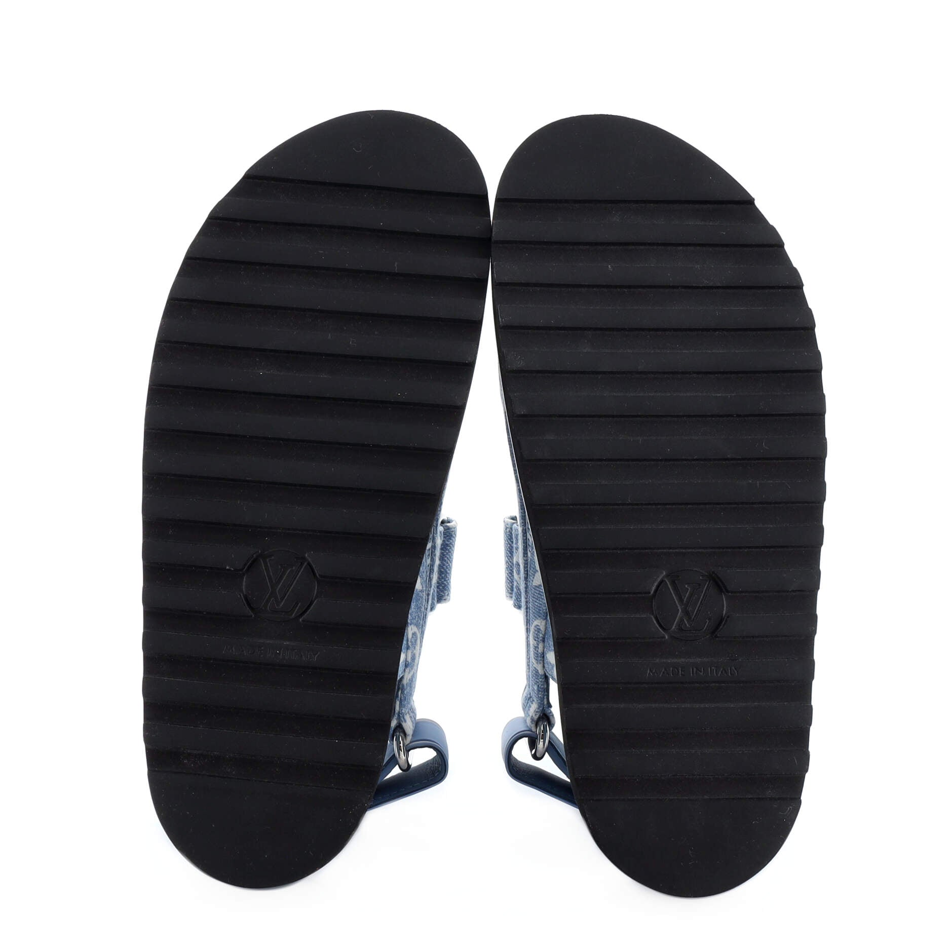 Women's Paseo Flat Comfort Sandals Monogram Denim