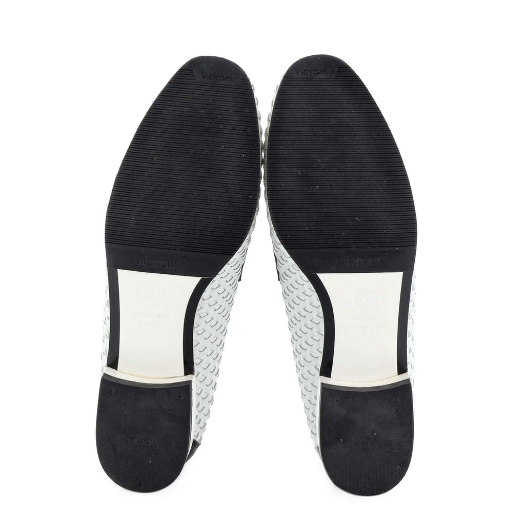 Women's CC Slip-On Loafers Woven Leather