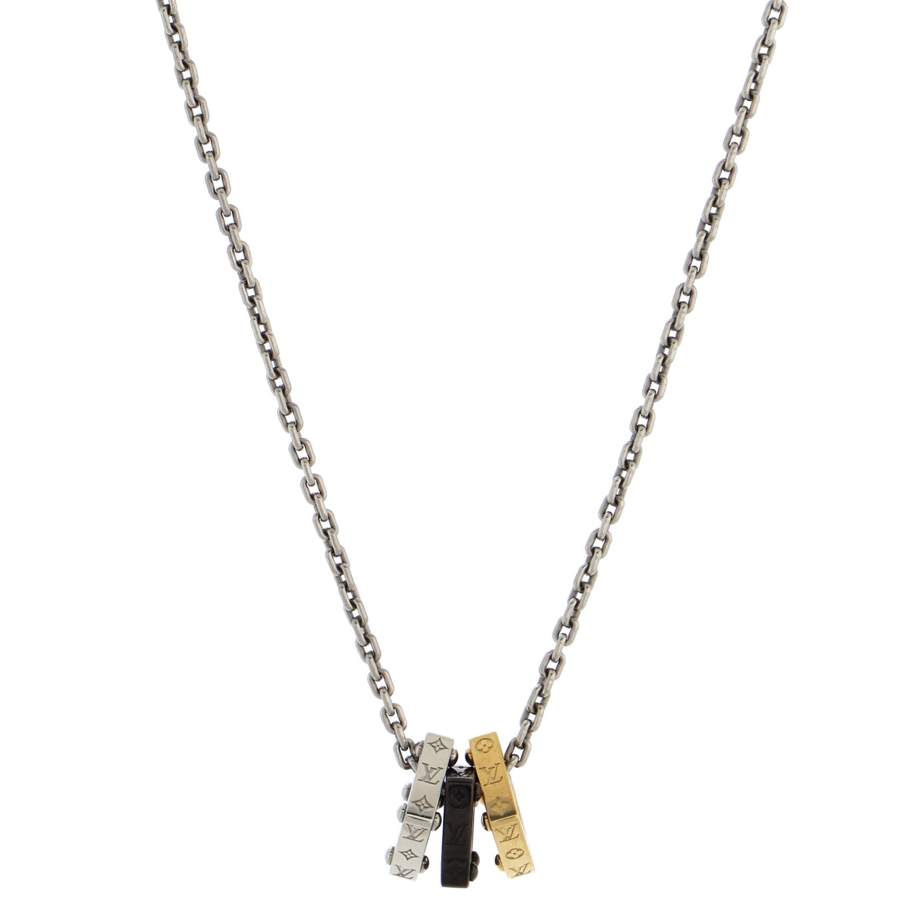 Monogram Bold Necklace Metal