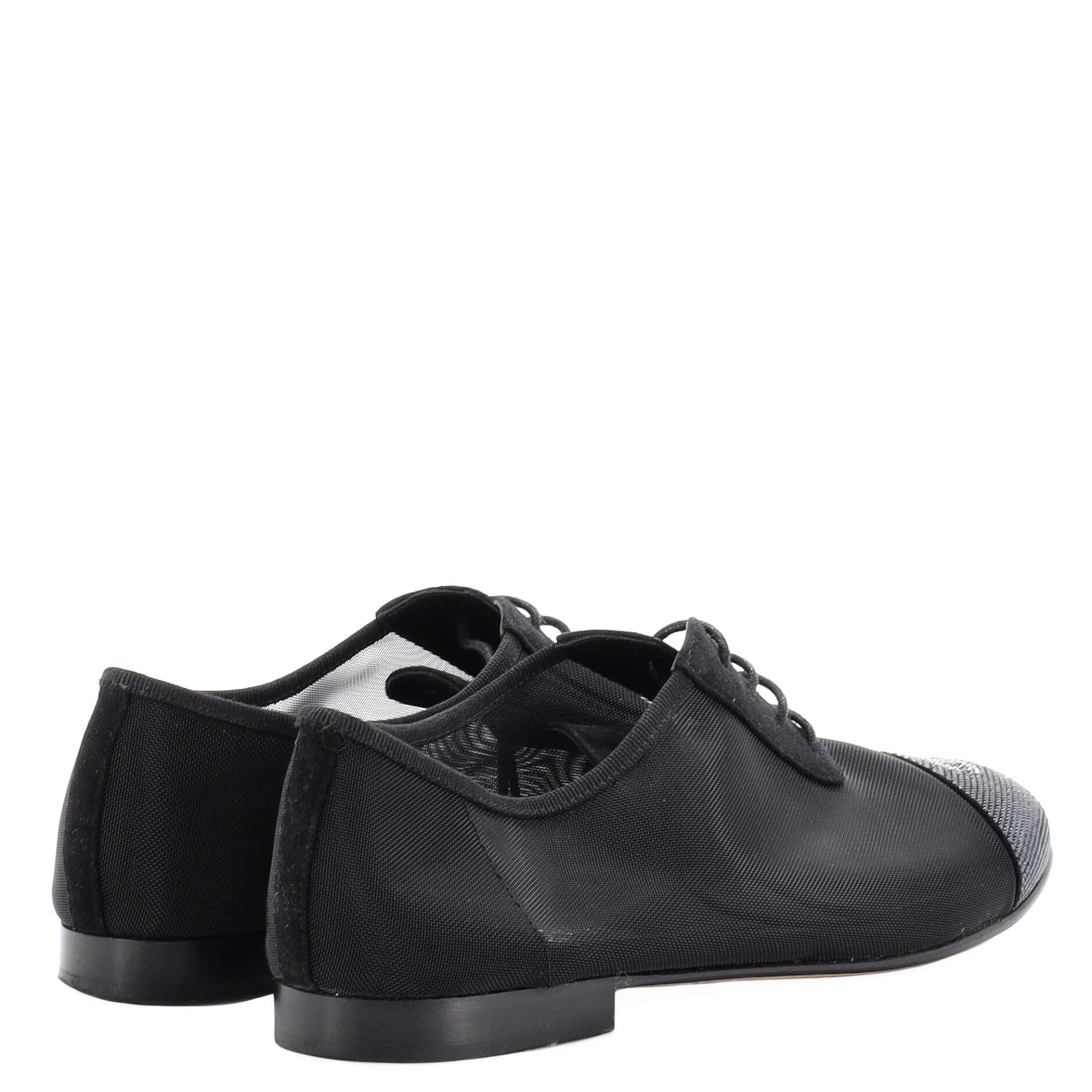 Women's CC Cap Toe Oxfords Mesh with Crystals