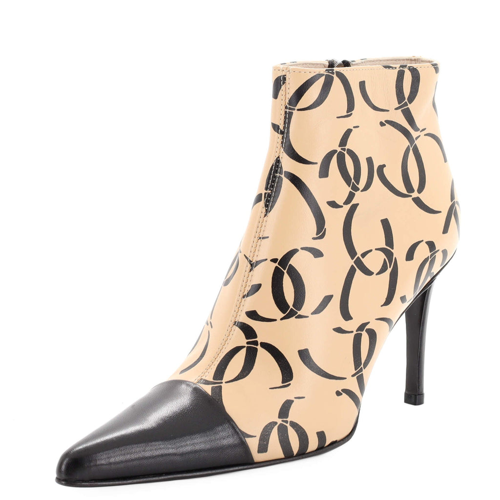 Women's CC Ankle Boots Printed Leather