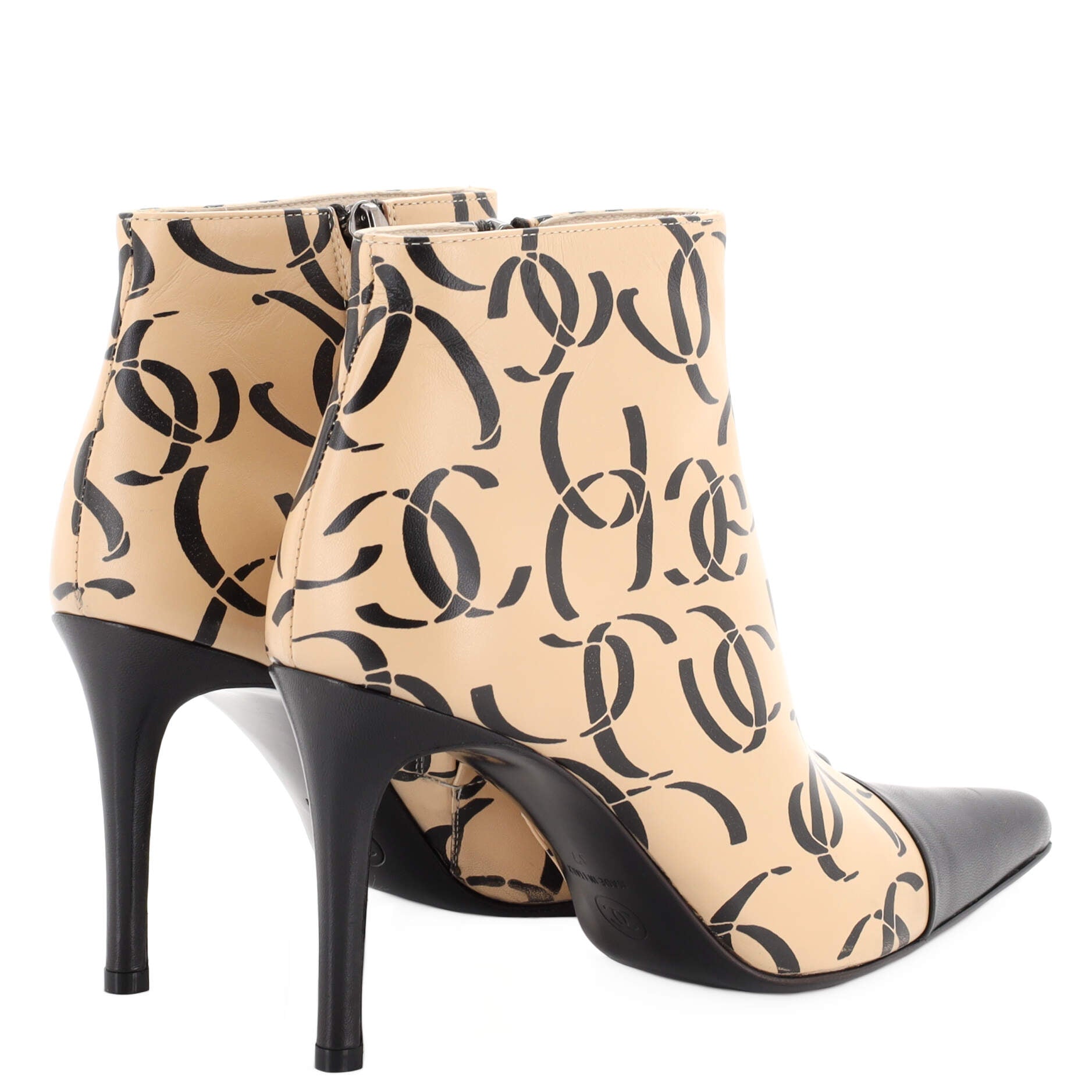 Women's CC Ankle Boots Printed Leather