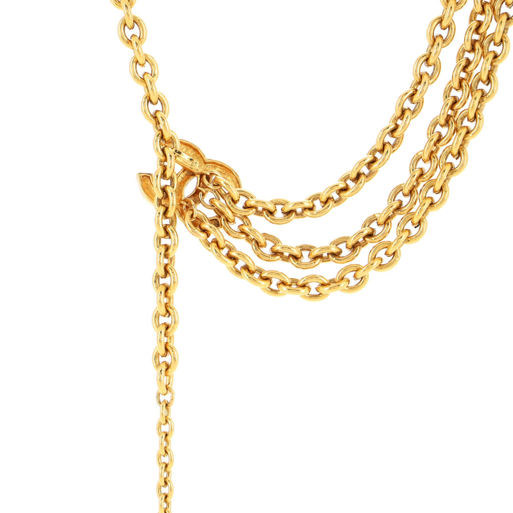 Quilted CC Multi Chain Belt Metal 90