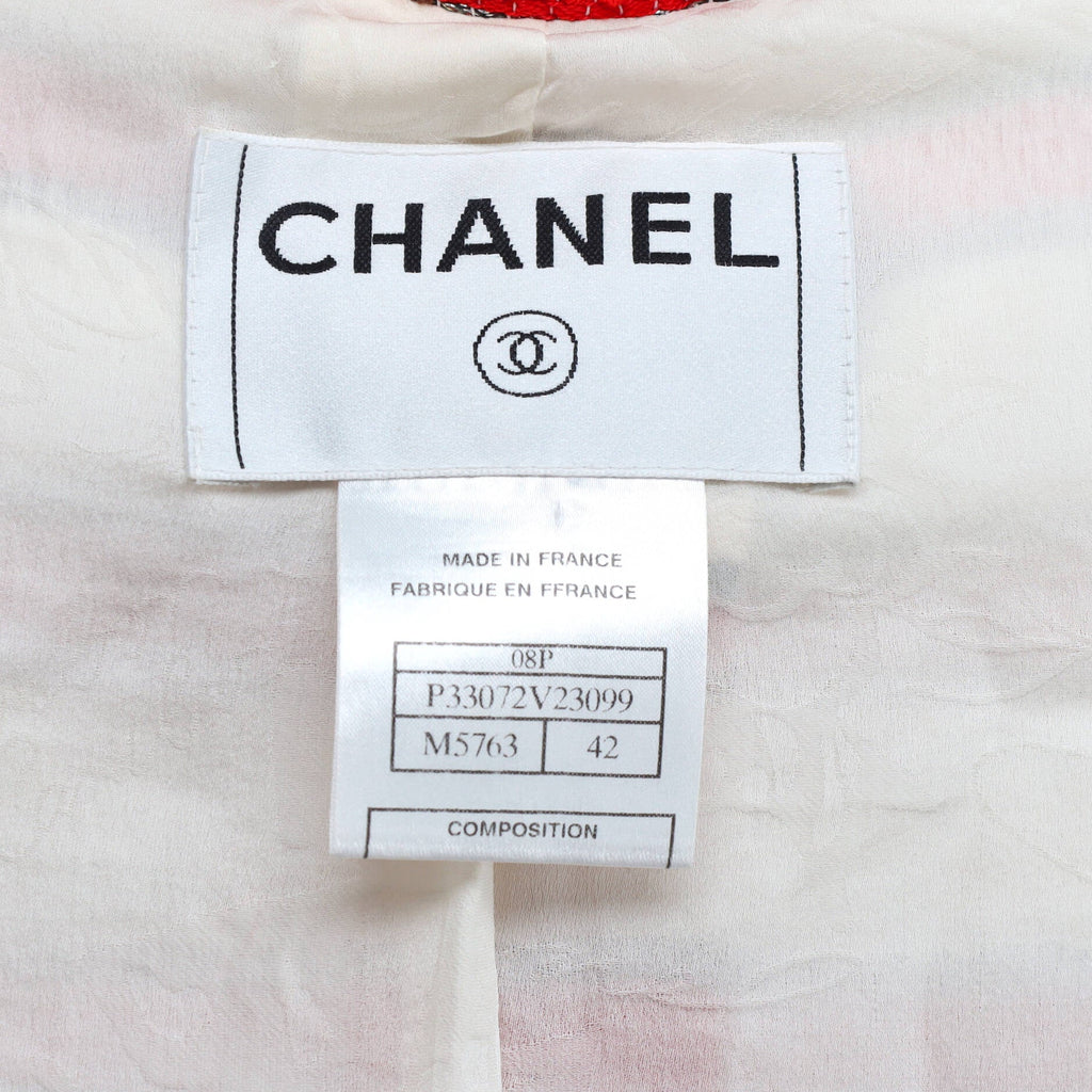 Women's Frayed Chain Cropped Jacket Tweed