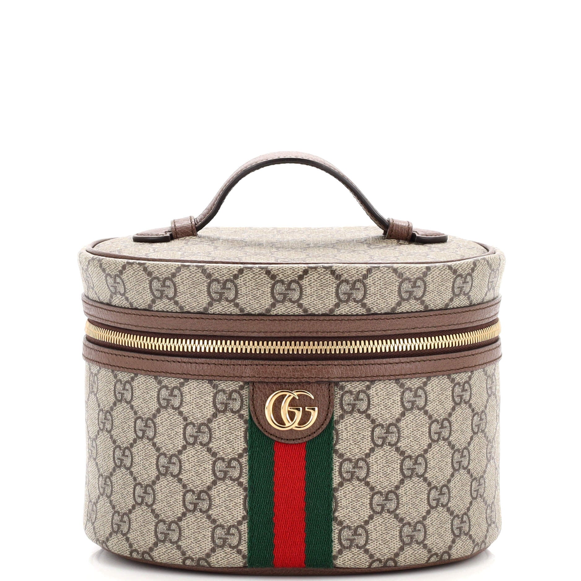 Ophidia Top Handle Cosmetic Case GG Coated Canvas Small
