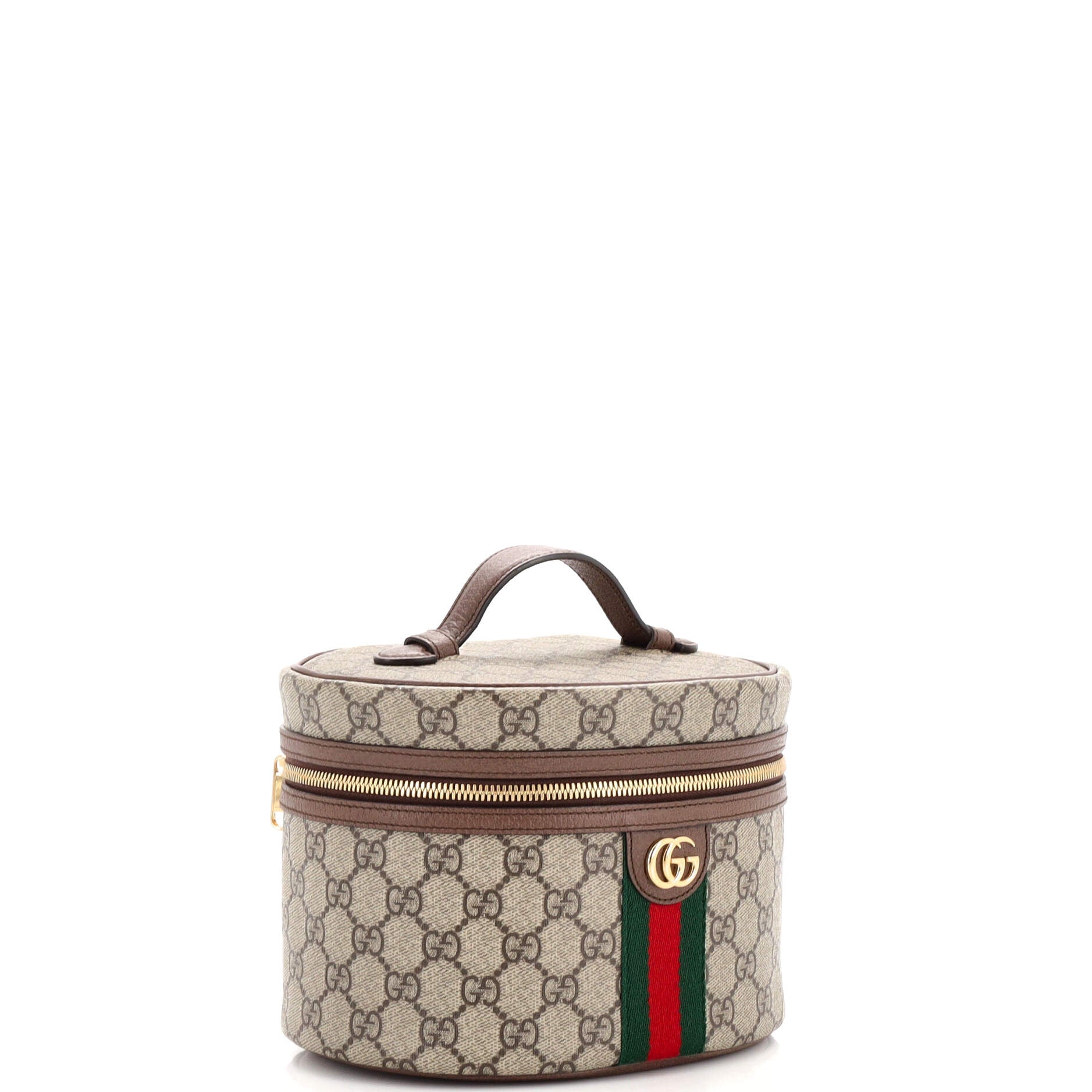 Ophidia Top Handle Cosmetic Case GG Coated Canvas Small