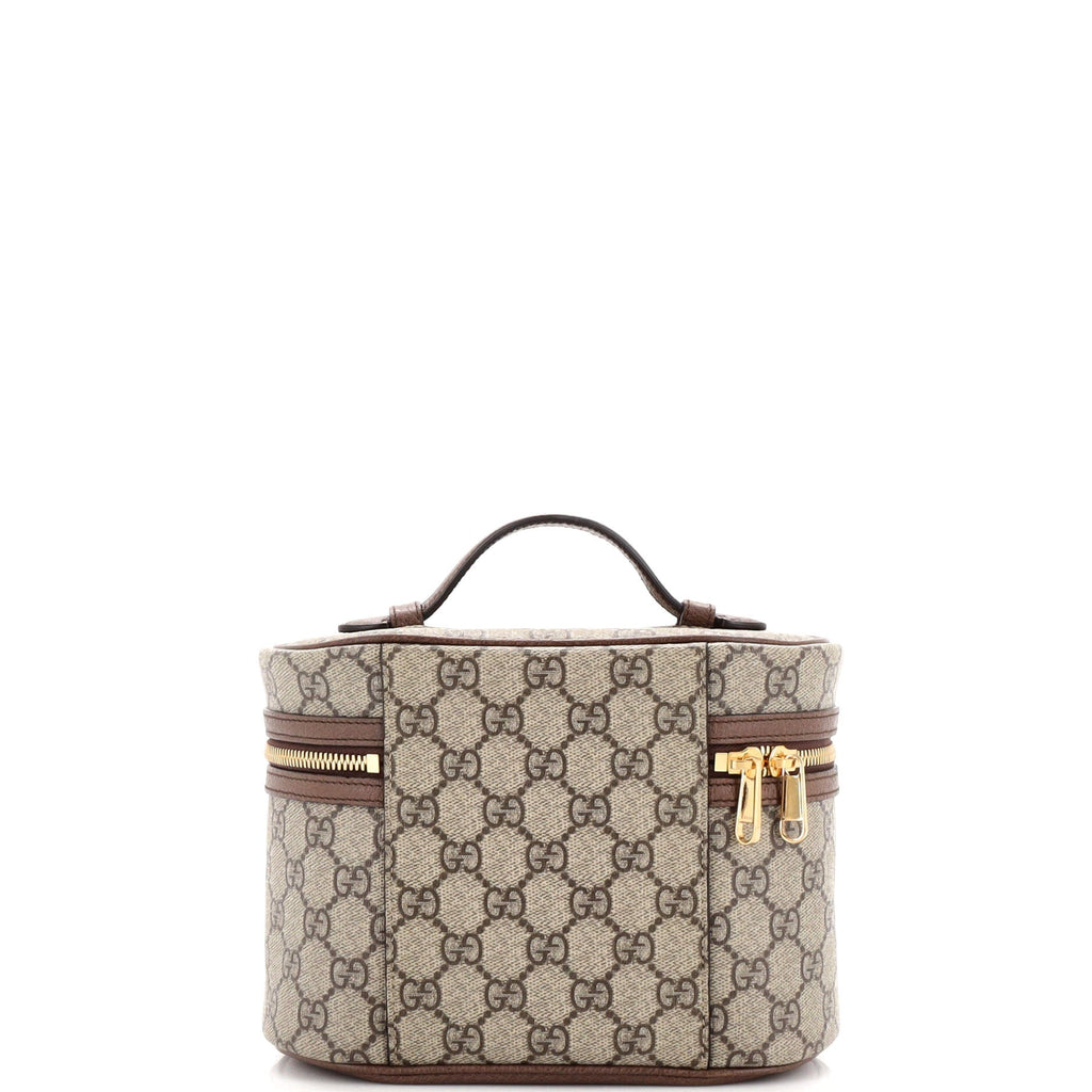 Ophidia Top Handle Cosmetic Case GG Coated Canvas Small
