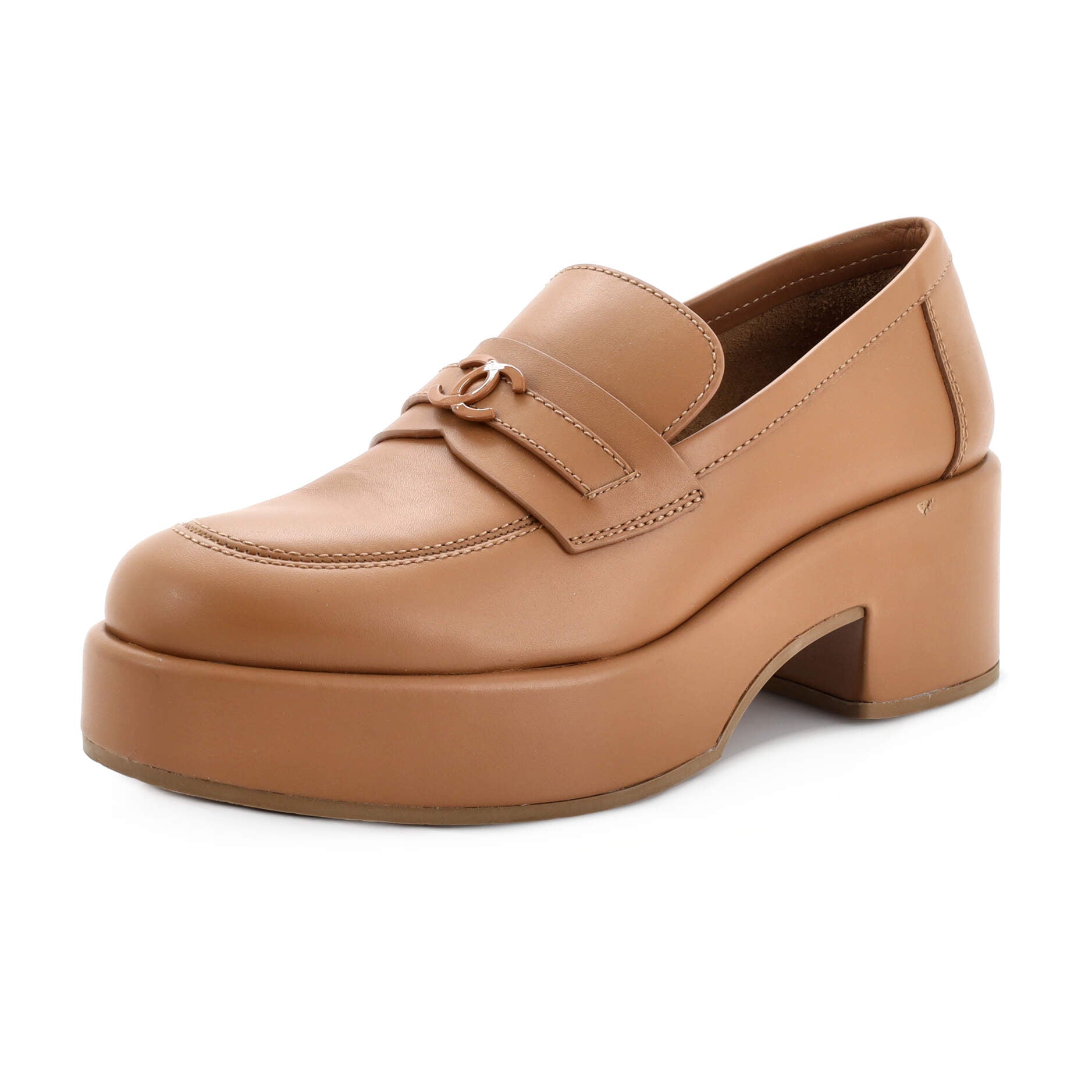 Women's CC Platform Loafers Leather