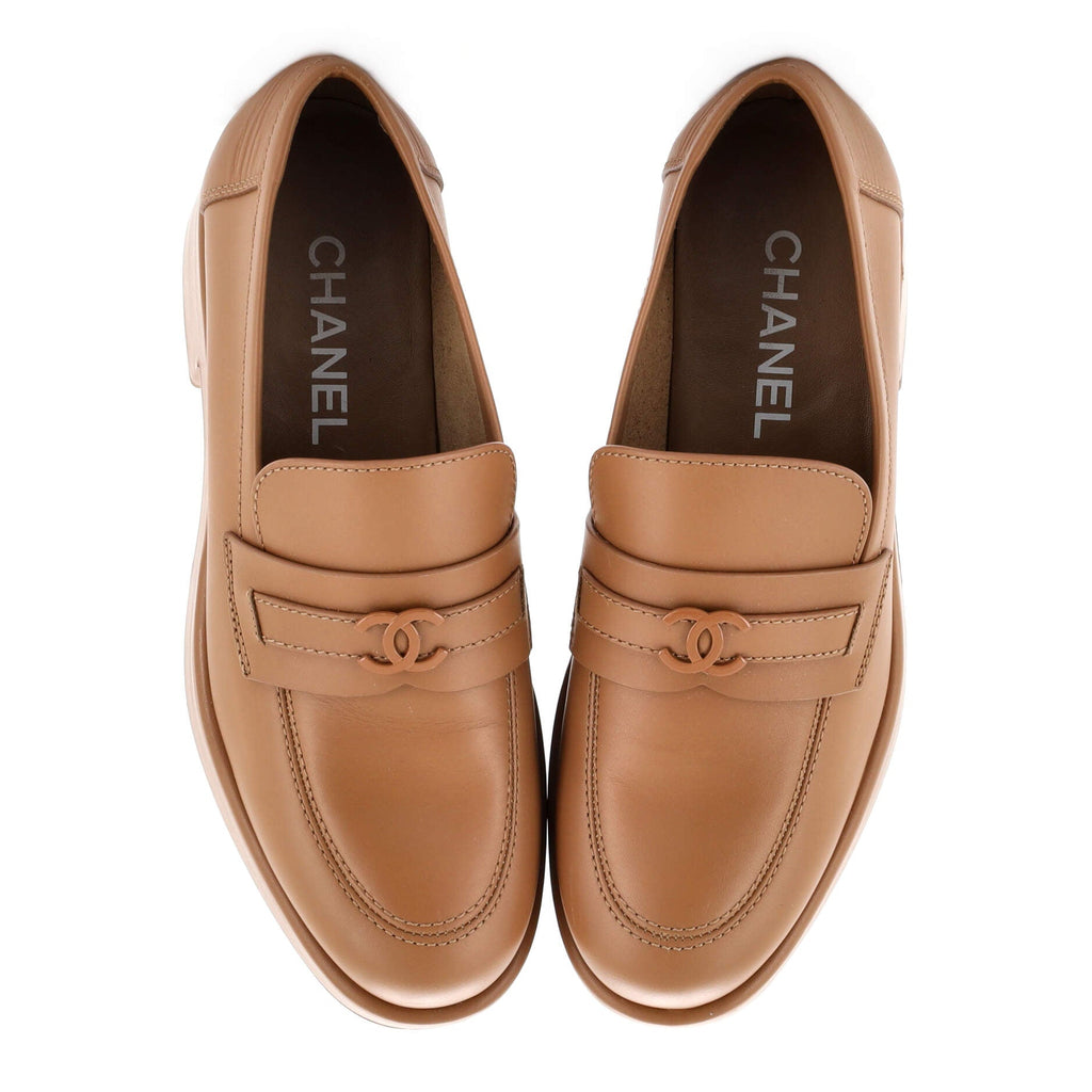 Women's CC Platform Loafers Leather