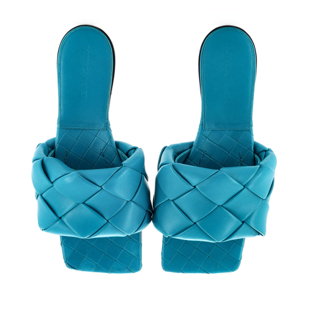 Women's Lido Flat Sandals Maxi Intrecciato Leather