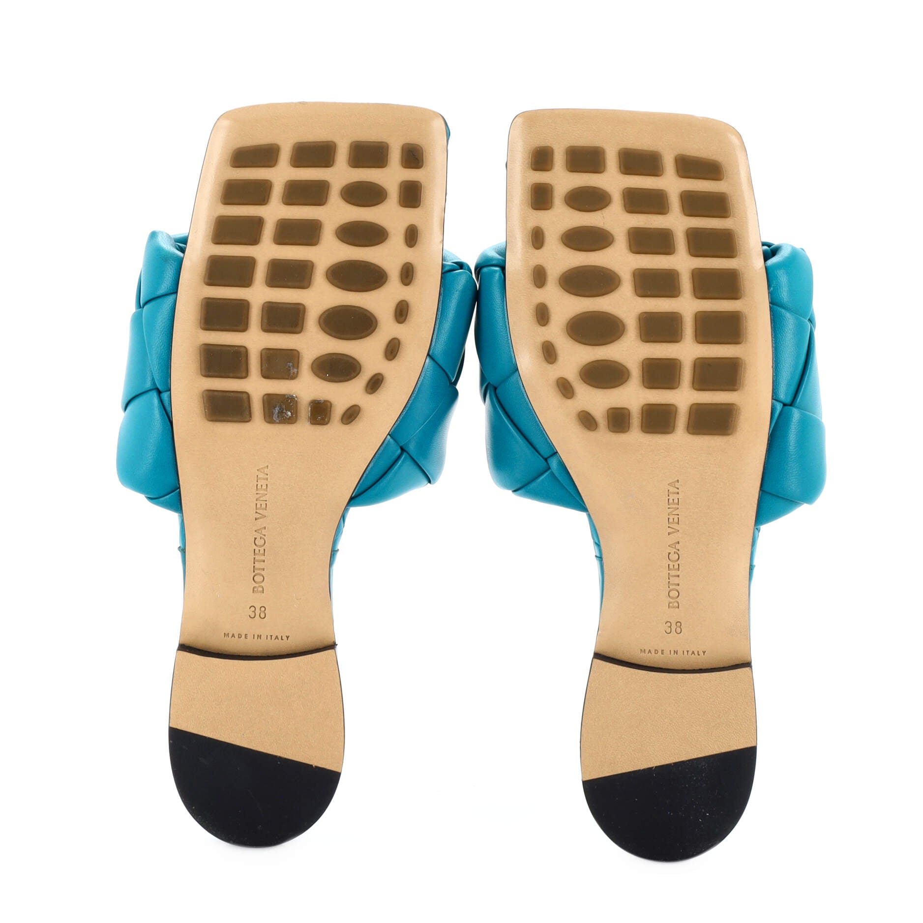 Women's Lido Flat Sandals Maxi Intrecciato Leather
